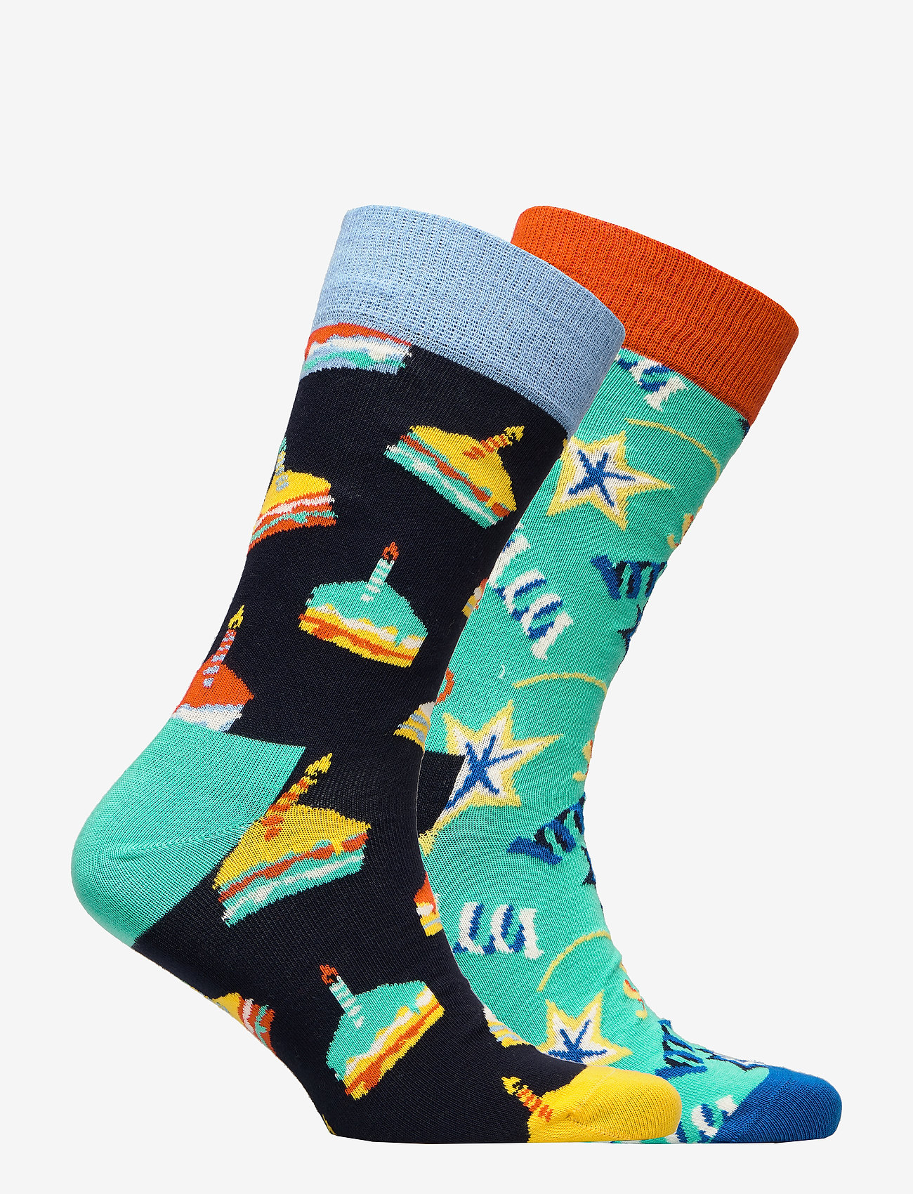Happy Socks - 2-Pack Birthday Cake Socks Gift Set - navy - 1
