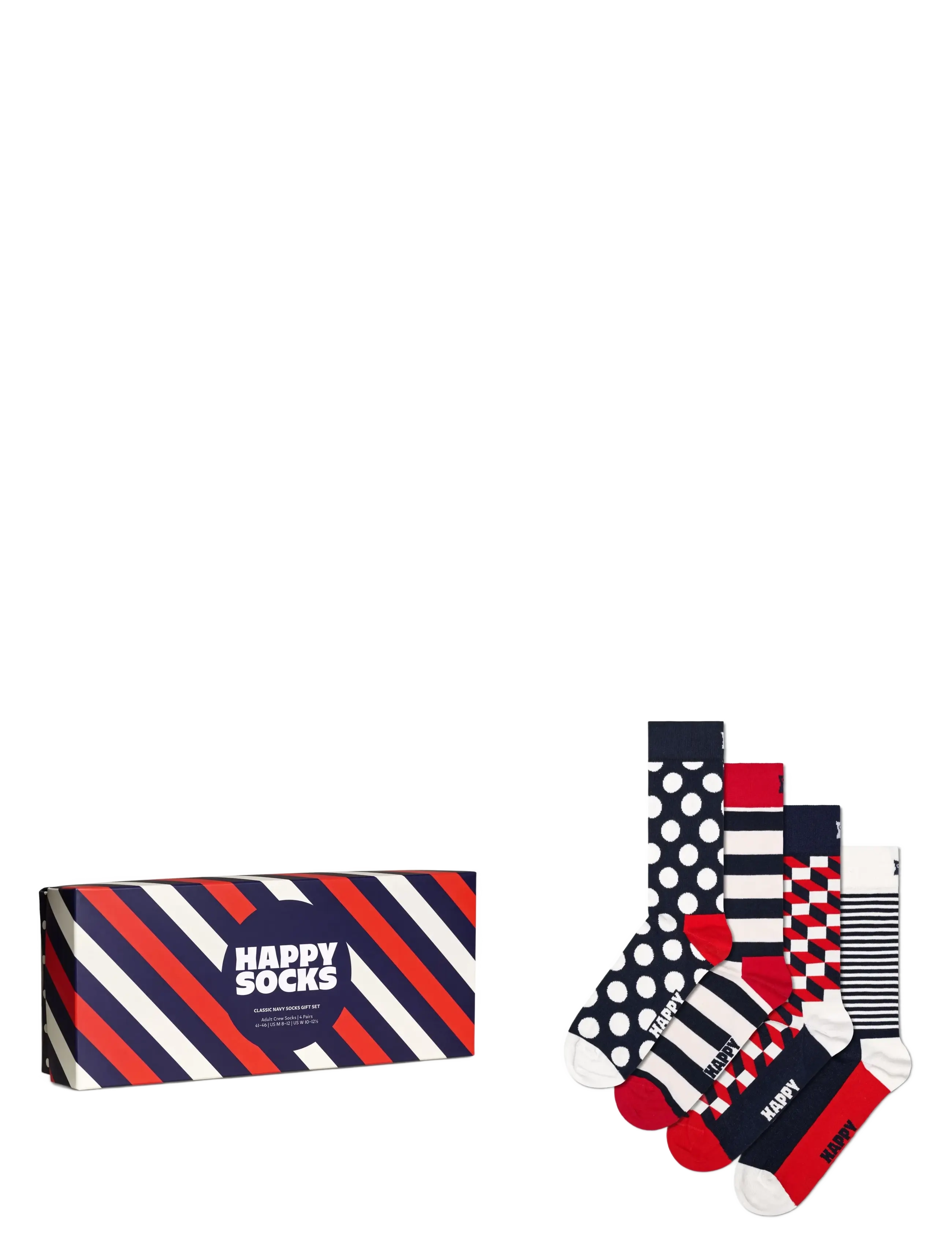 HAPPY Socken 4-Pack Klassisch Navy Socken Gift Set Navy - 41-46 - Damen