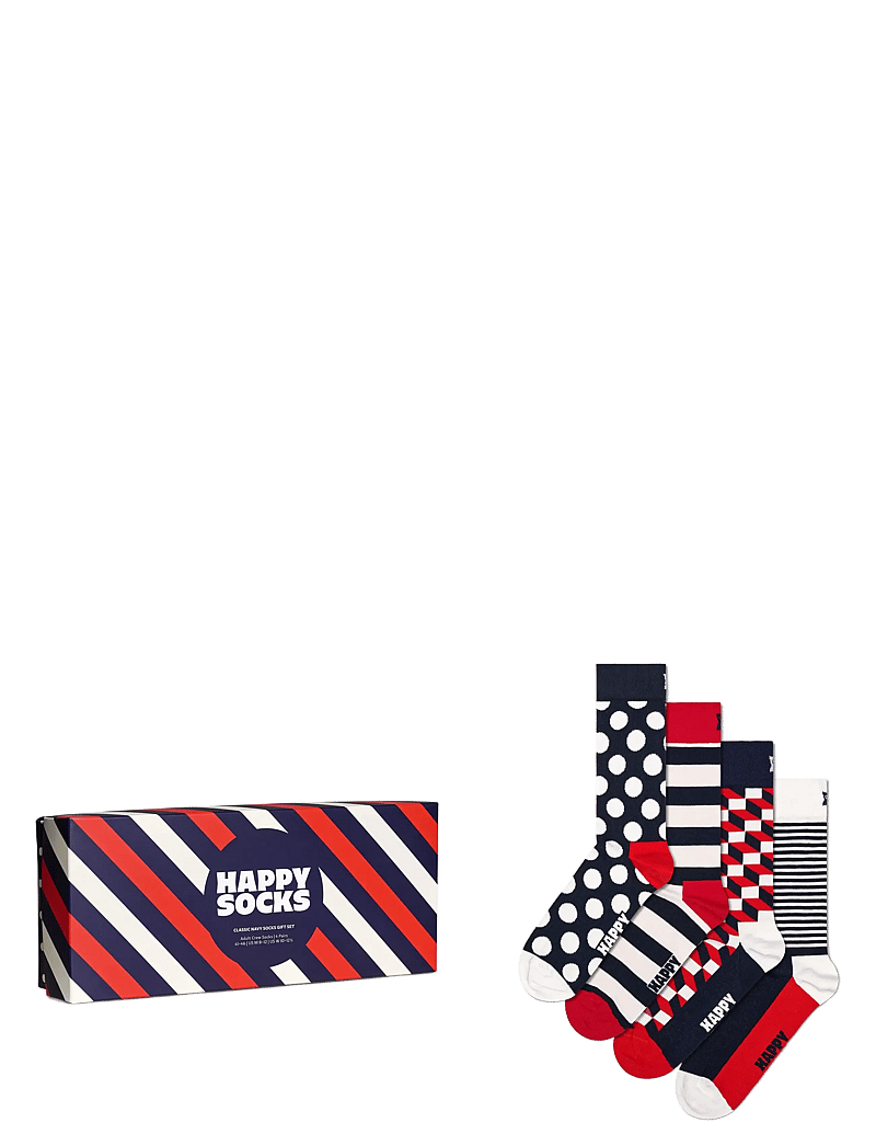 Happy Socks - 4-Pack Classic Navy Socks Gift Set - sokker - navy - 1