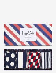 Happy Socks - 4-Pack Classic Navy Socks Gift Set - vanliga strumpor - blue - 0