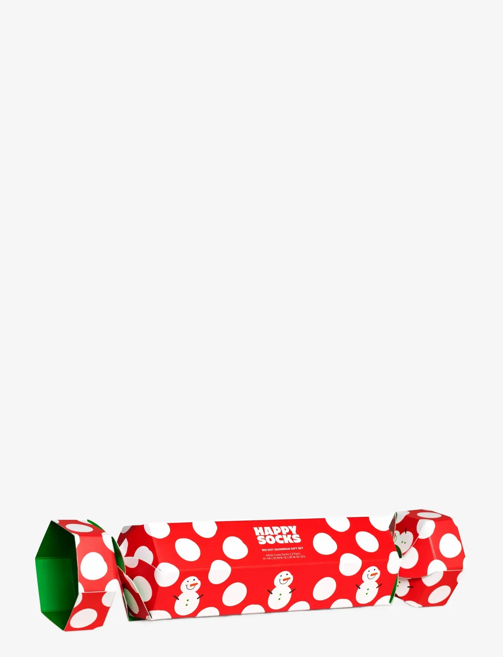 Happy Socks - 2-Pack Big Dot Snowman Socks Gift Set - klassikalised sokid - medium red - 1
