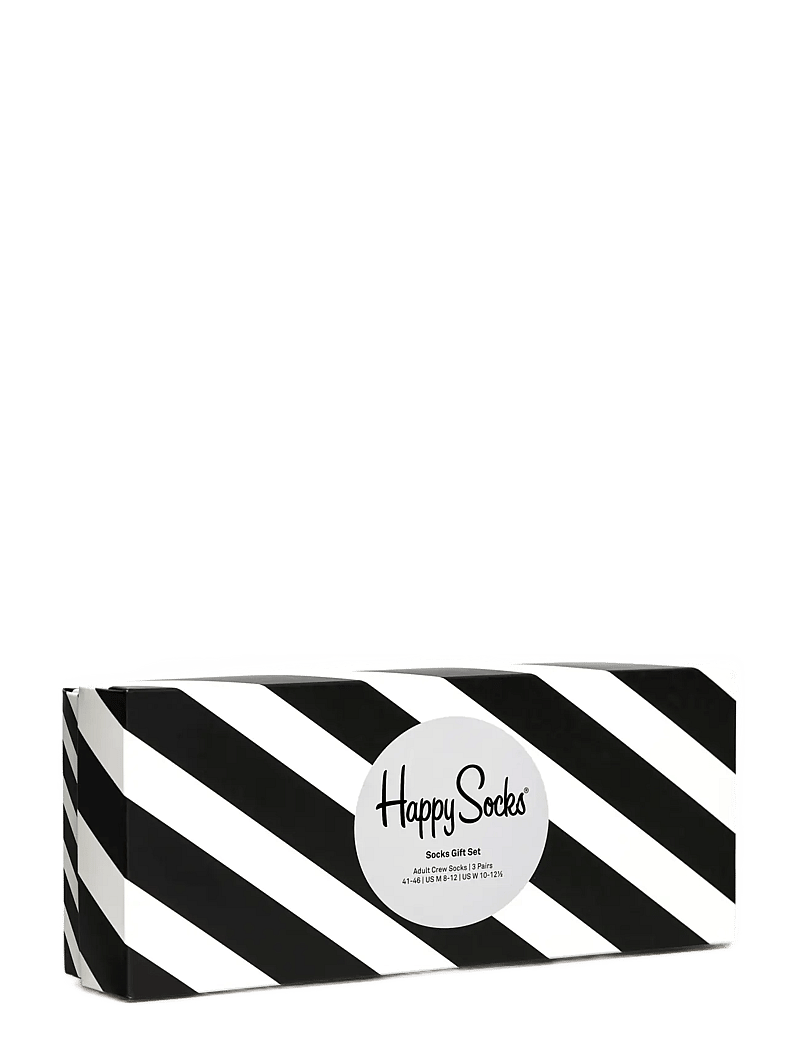 Happy Socks - 4-Pack Classic Black & White Socks Gift Set - klasikinės kojinės - black - 2