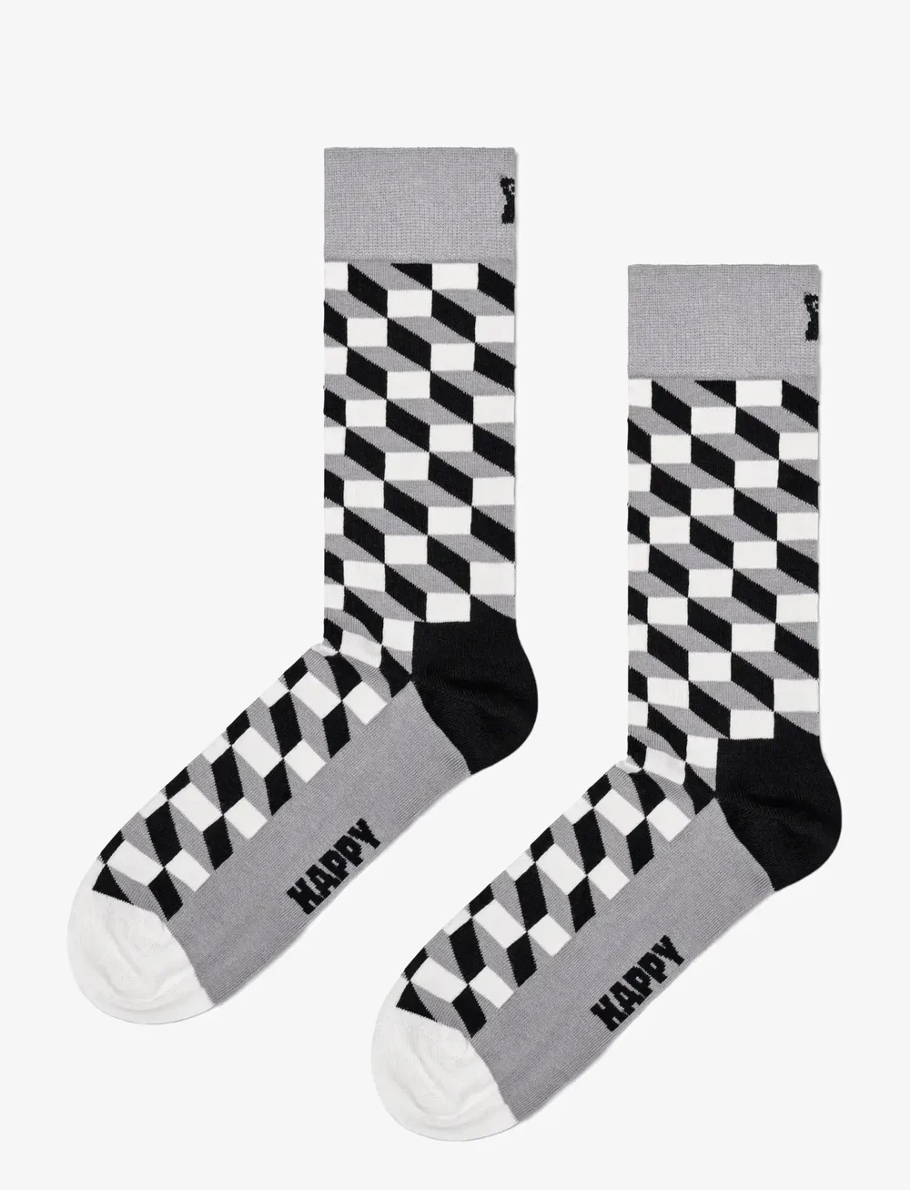 Happy Socks - 4-Pack Classic Black & White Socks Gift Set - klassikalised sokid - black - 5