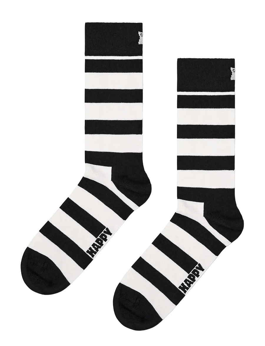 Happy Socks - 4-Pack Classic Black & White Socks Gift Set - crew-socken - black - 4