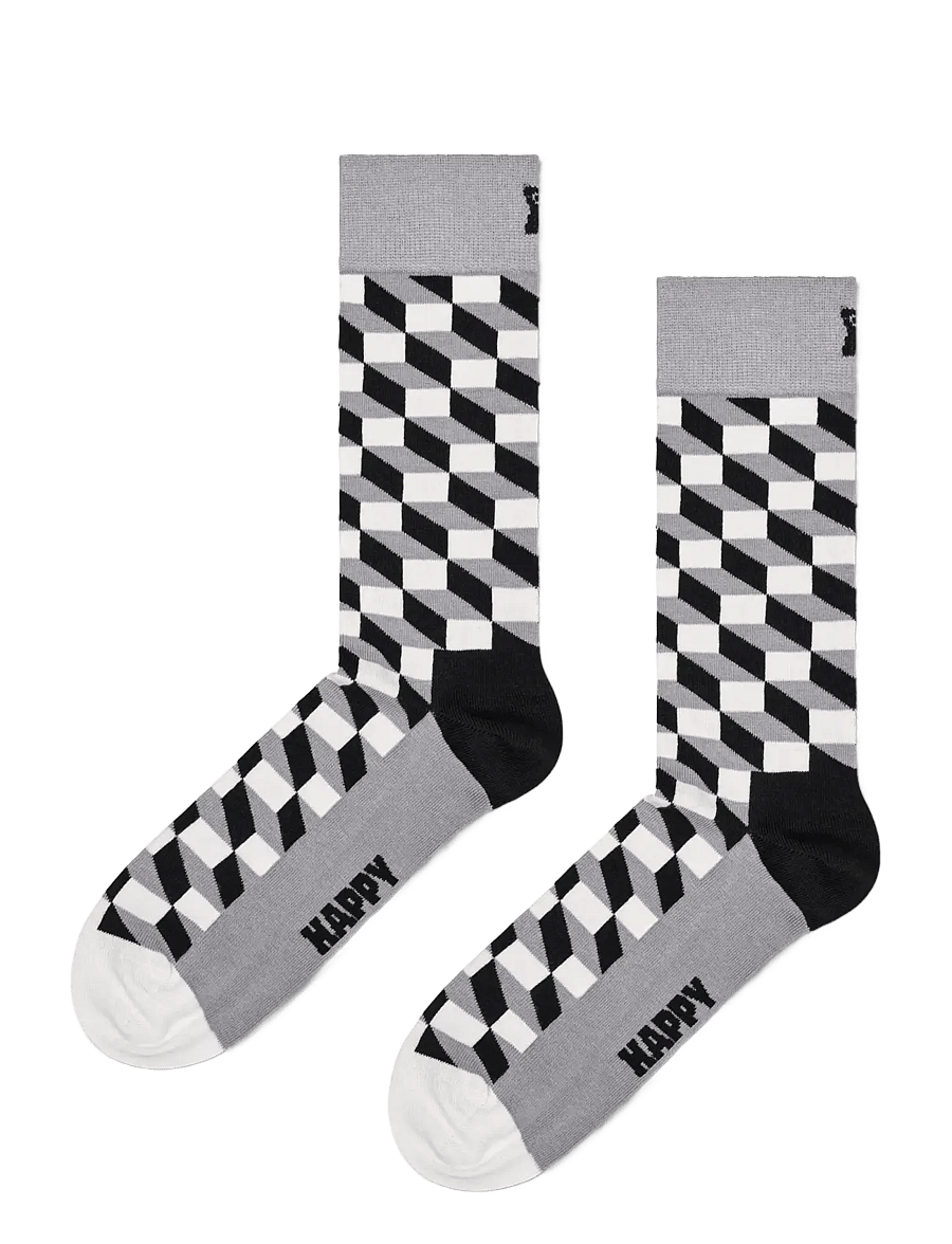 Happy Socks - 4-Pack Classic Black & White Socks Gift Set - crew-socken - black - 5