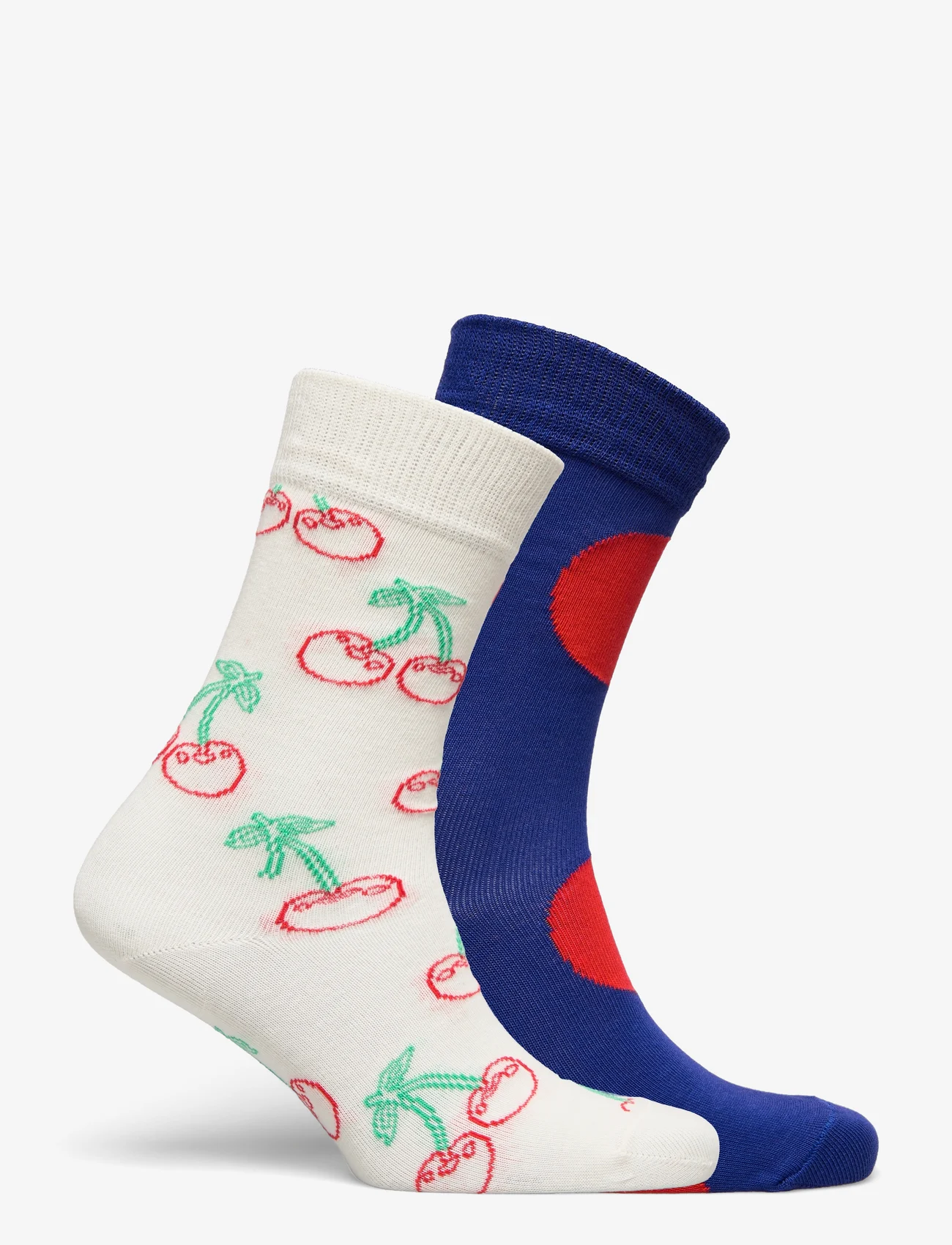 Happy Socks - 2-Pack Cherries Socks Gift Set - lägsta priserna - white - 1