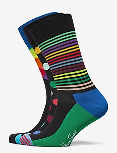 3-Pack Classic Multi-Color Socks Gift Set, Happy Socks