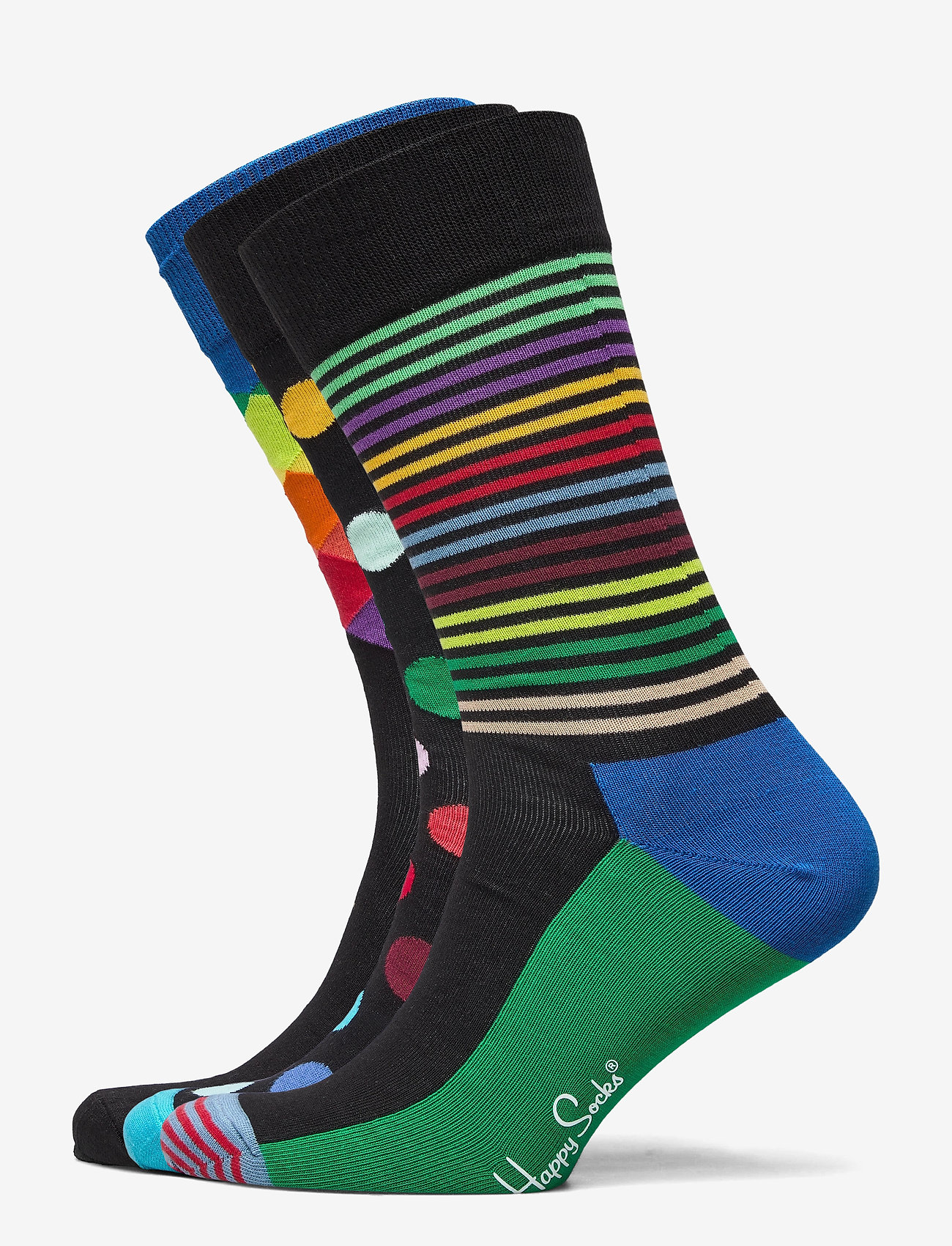 Happy Socks - 3-Pack Classic Multi-Color Socks Gift Set - multi - 0