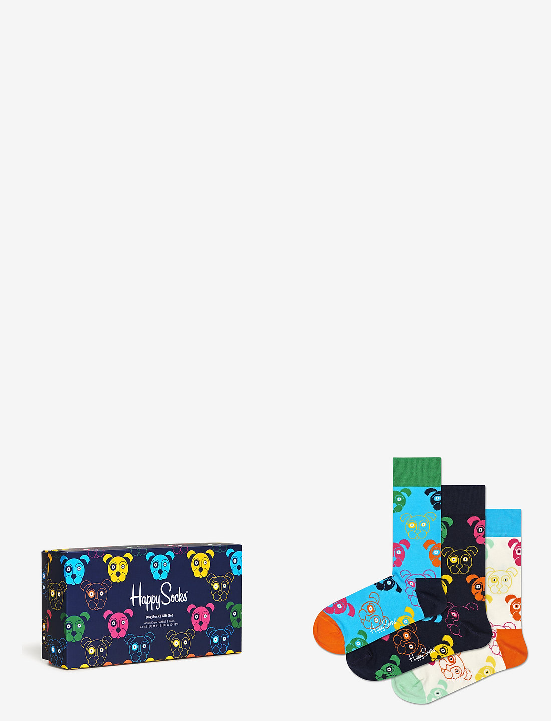 Happy Socks Gift Set Dog (0100) 3-Pack ADULT Happy Socks Gift Set Dog (0100) 3-Pack ADULT