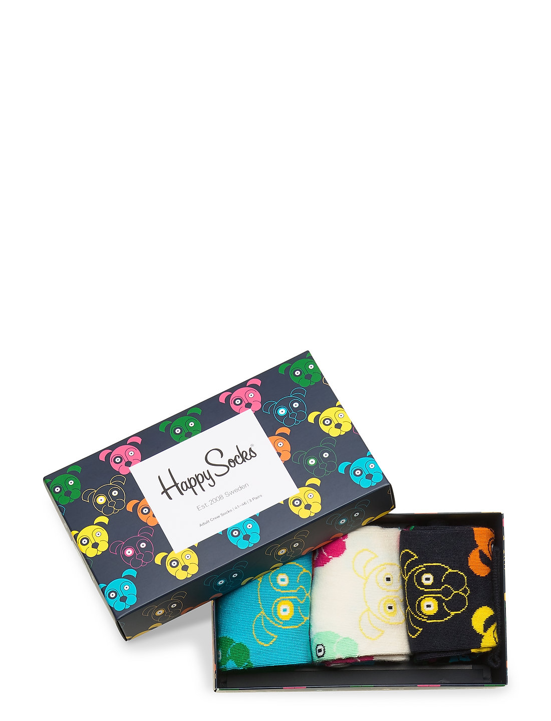 Happy Socks Gift Set Dog (0100) 3-Pack ADULT Happy Socks Gift Set Dog (0100) 3-Pack ADULT
