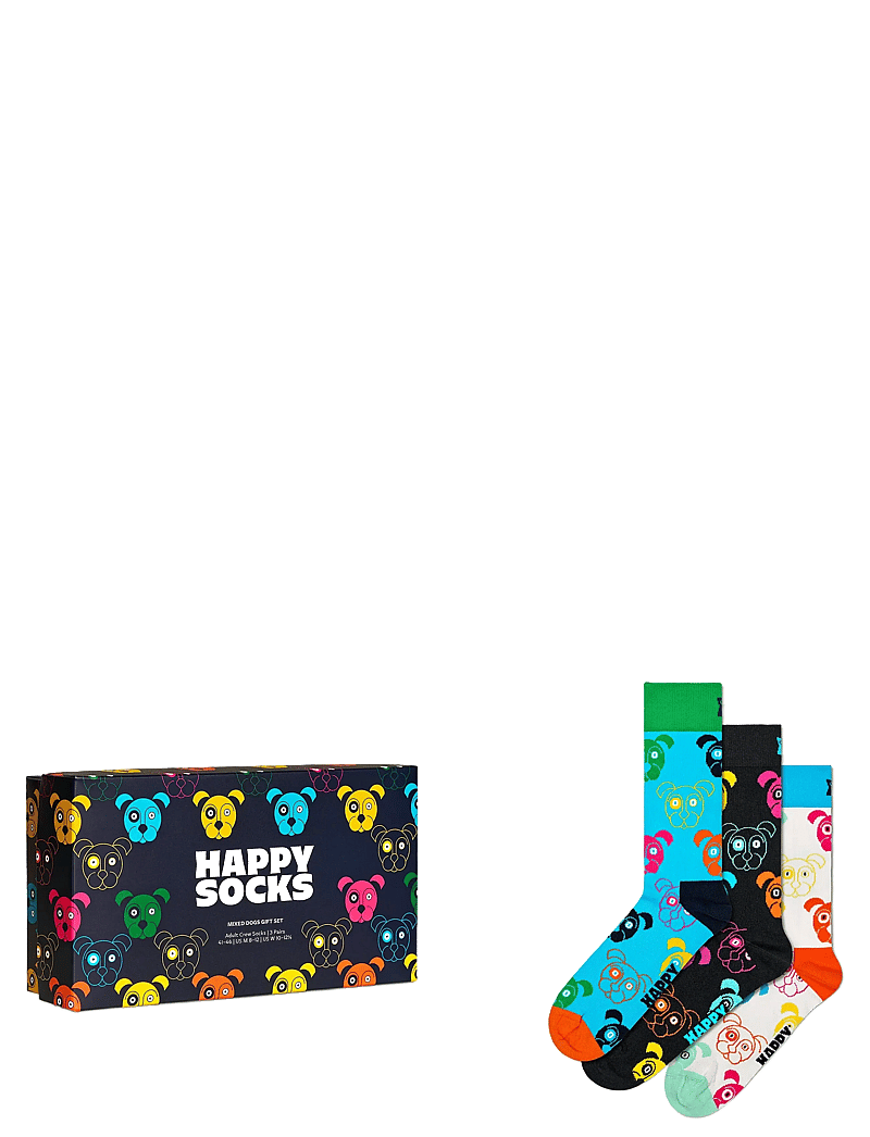 Happy Socks - 3-Pack Mixed Dog Socks Gift Set - sokker - navy - 1