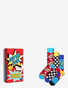 3-Pack Super Dad Socks Gift Set, Happy Socks