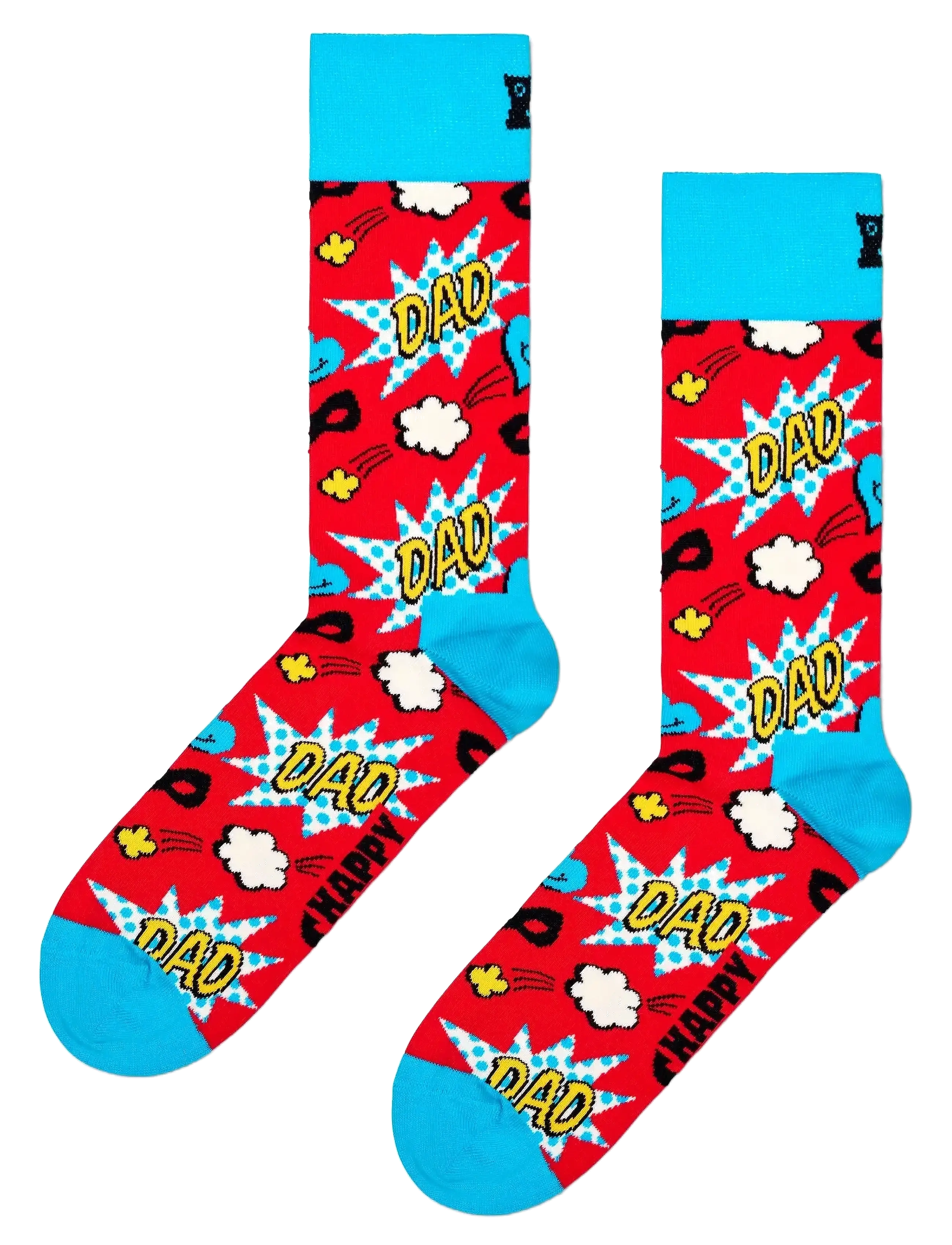 Happy Socks - 3-Pack Super Dad Socks Gift Set - treningssokker - red - 2