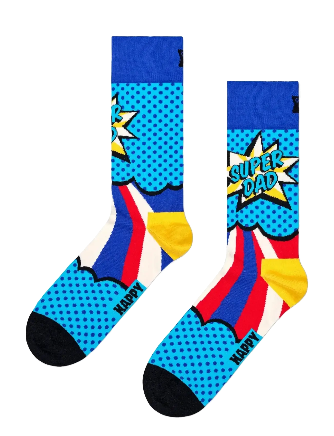 Happy Socks - 3-Pack Super Dad Socks Gift Set - treningssokker - red - 4