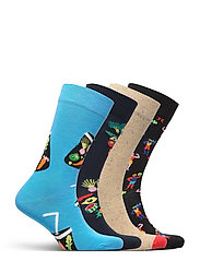 Happy Socks - 4-Pack Healthy Lifestyle Socks Gift Set - laveste priser - multi - 2