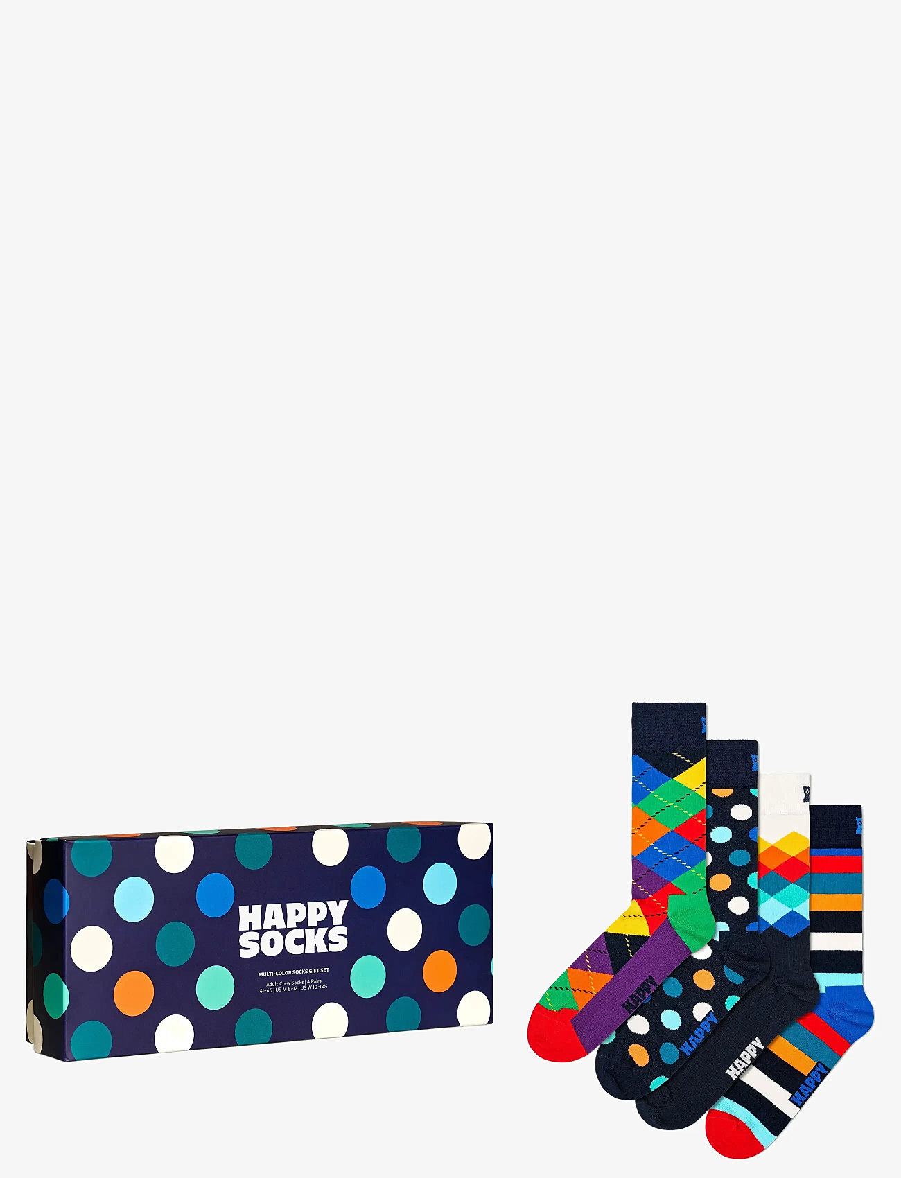 Happy Socks - 4-Pack Multi-Color Socks Gift Set - vanliga strumpor - navy - 1