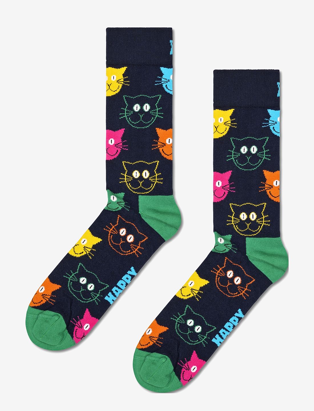 Happy Socks 3-pack Mixed Cat Socks Gift Set - Regular socks 