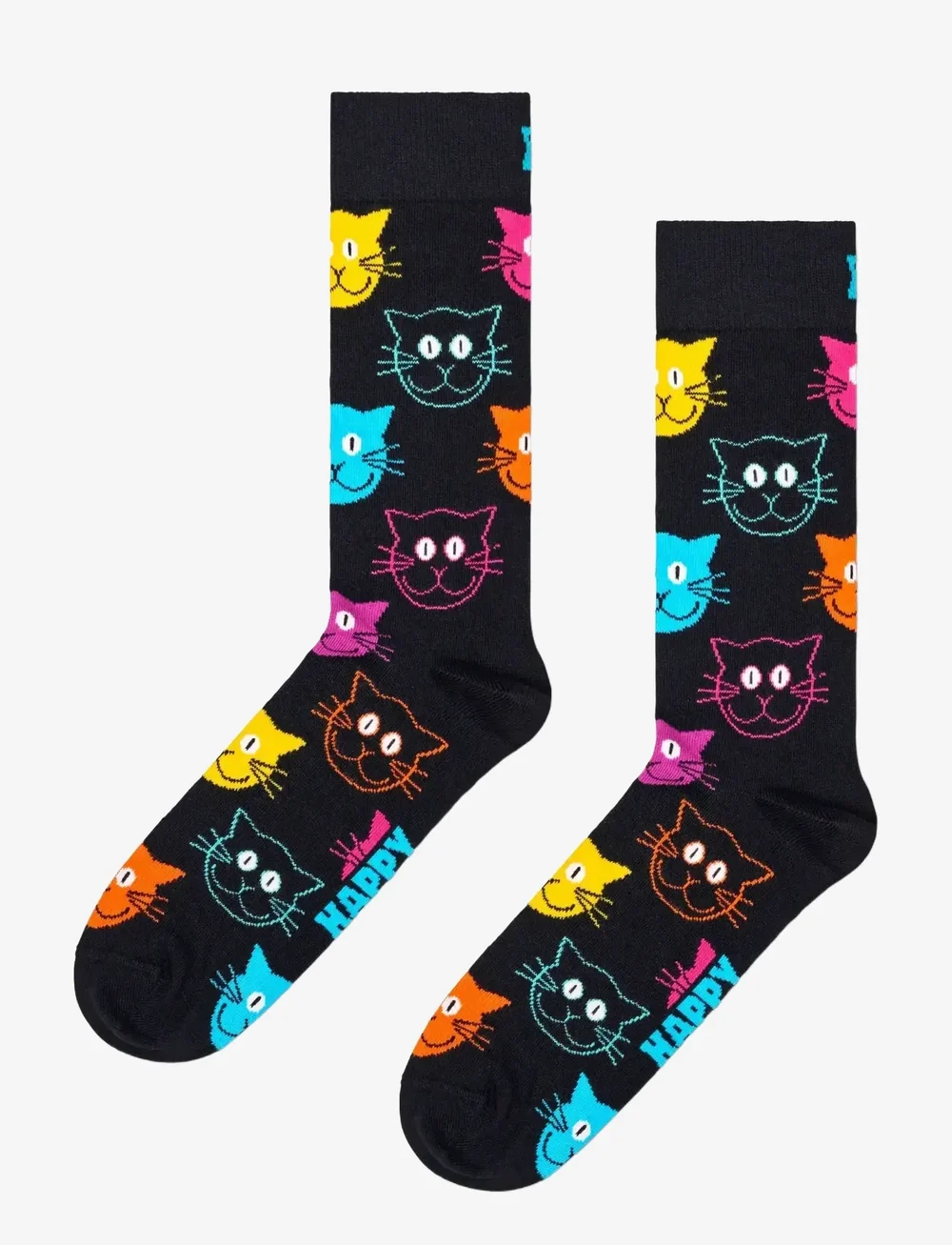Happy Socks - 3-Pack Mixed Cat Socks Gift Set - klassikalised sokid - navy - 2