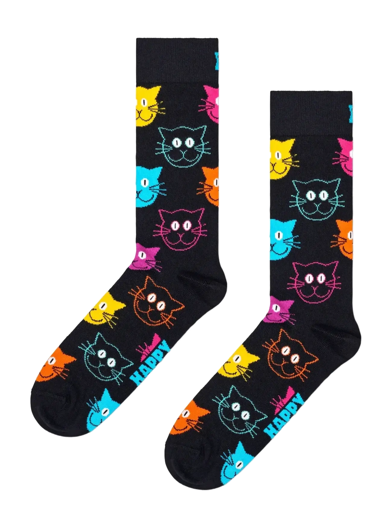 Happy Socks - 3-Pack Mixed Cat Socks Gift Set - lägsta priserna - navy - 2