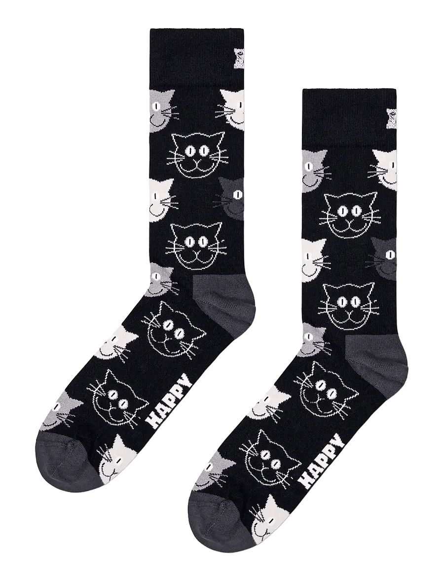 Happy Socks - 3-Pack Mixed Cat Socks Gift Set - crew-socken - navy - 4