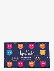 Happy Socks - 3-Pack Mixed Cat Socks Gift Set - tavalliset sukat - navy - 9