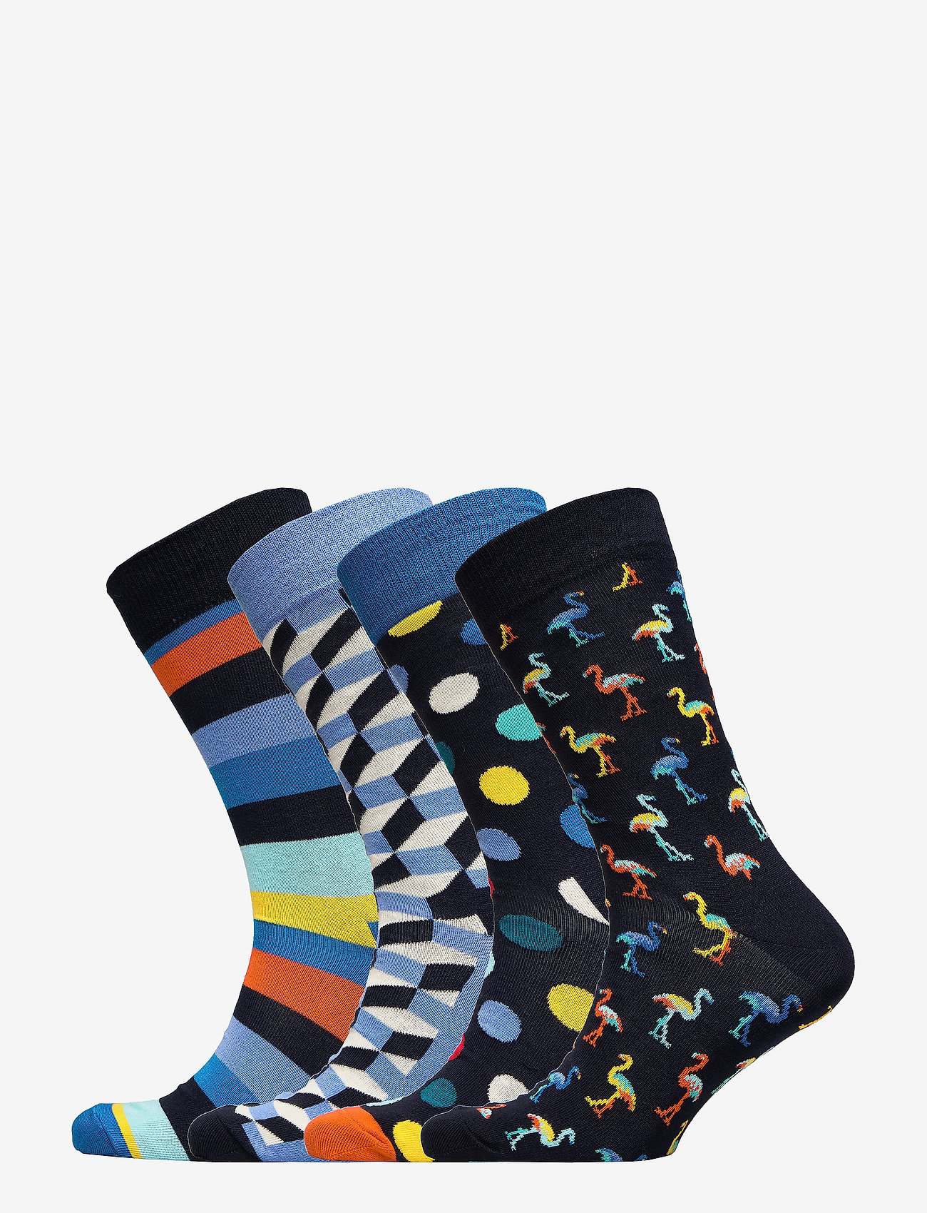Happy Socks - 4-Pack Navy Gift Set - vanlige sokker - navy - 0