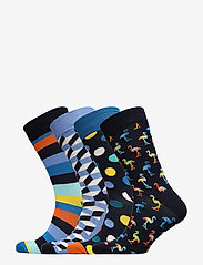Happy Socks - 4-Pack Navy Gift Set - najniższe ceny - navy - 0