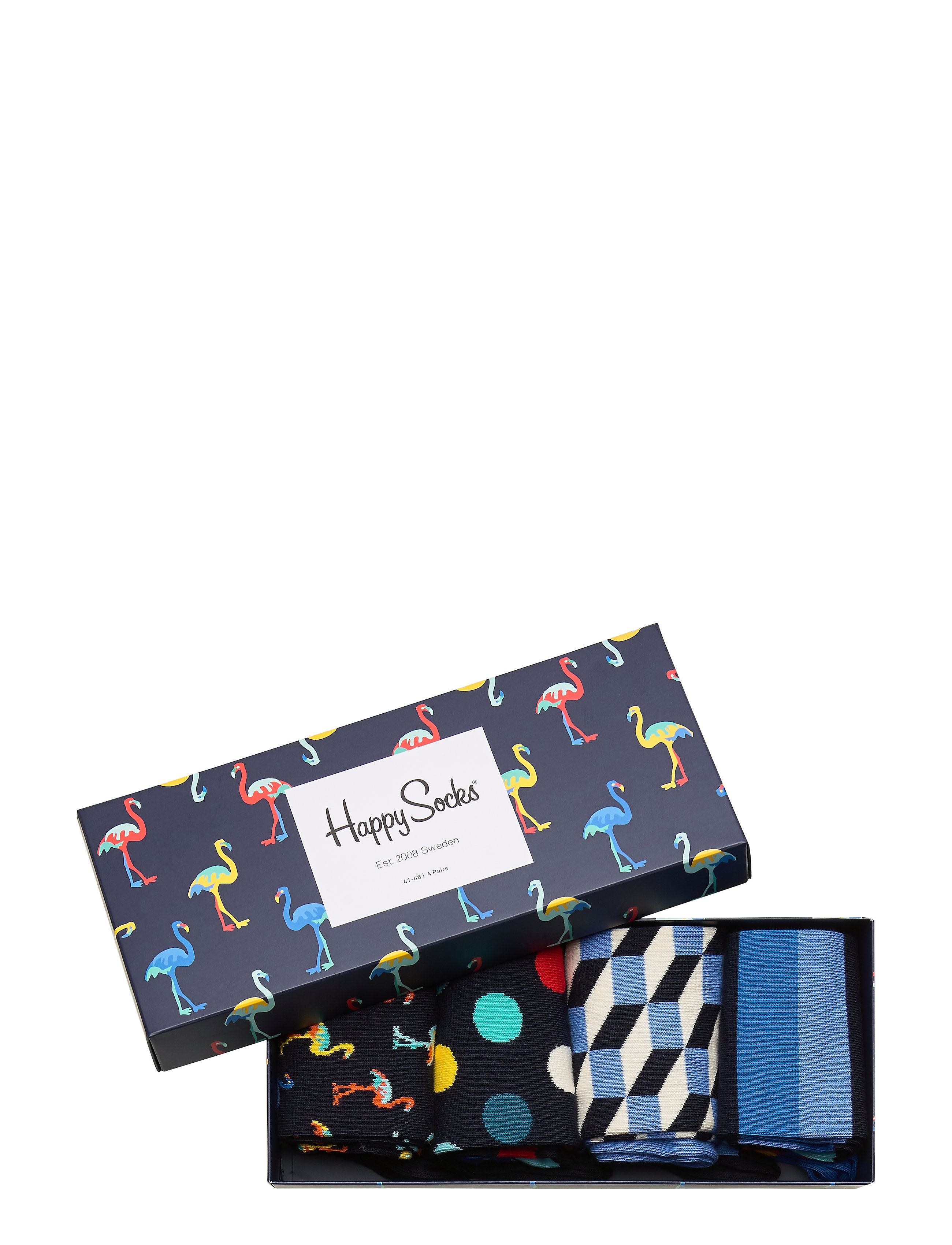 Happy Socks - 4-Pack Navy Gift Set - navy - 0