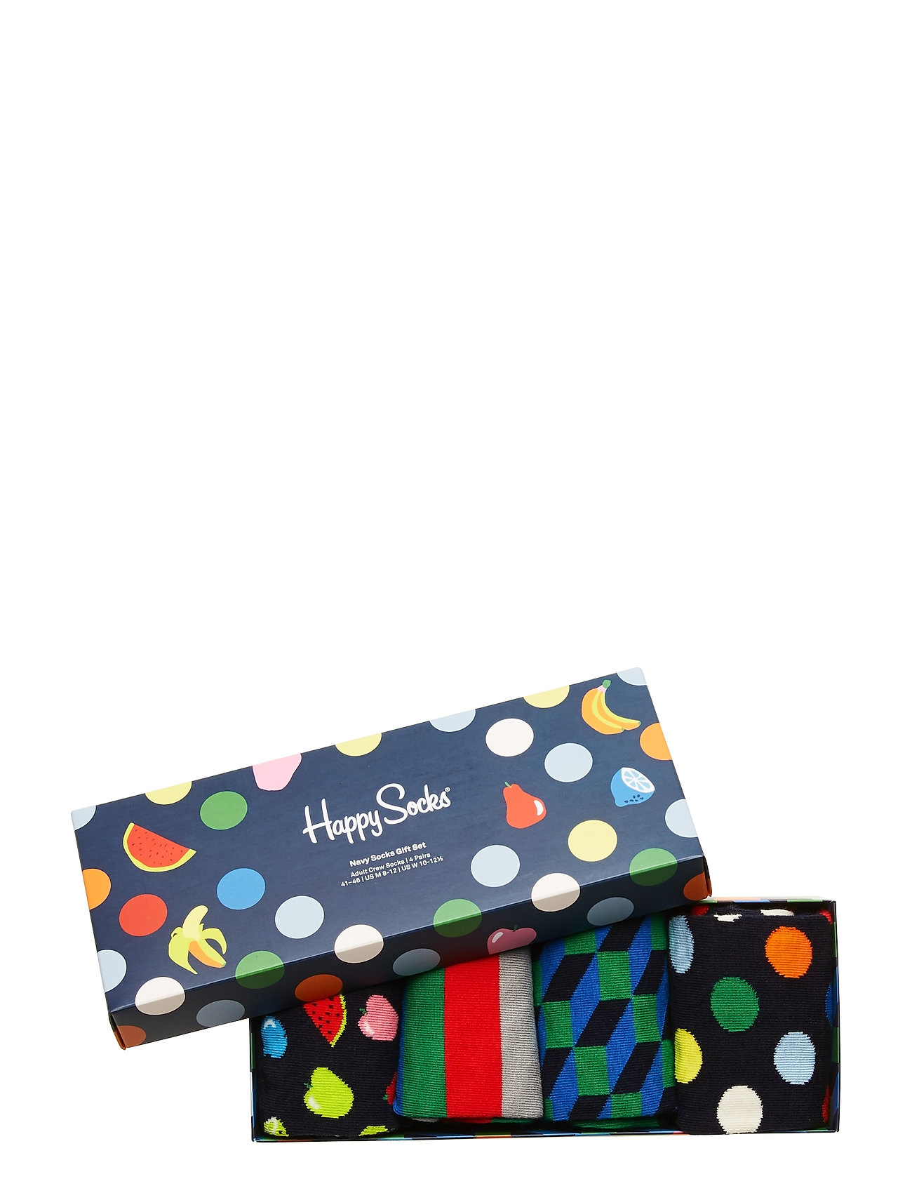 Happy Socks - 4-Pack Navy Socks Gift Set - laveste priser - multi - 1