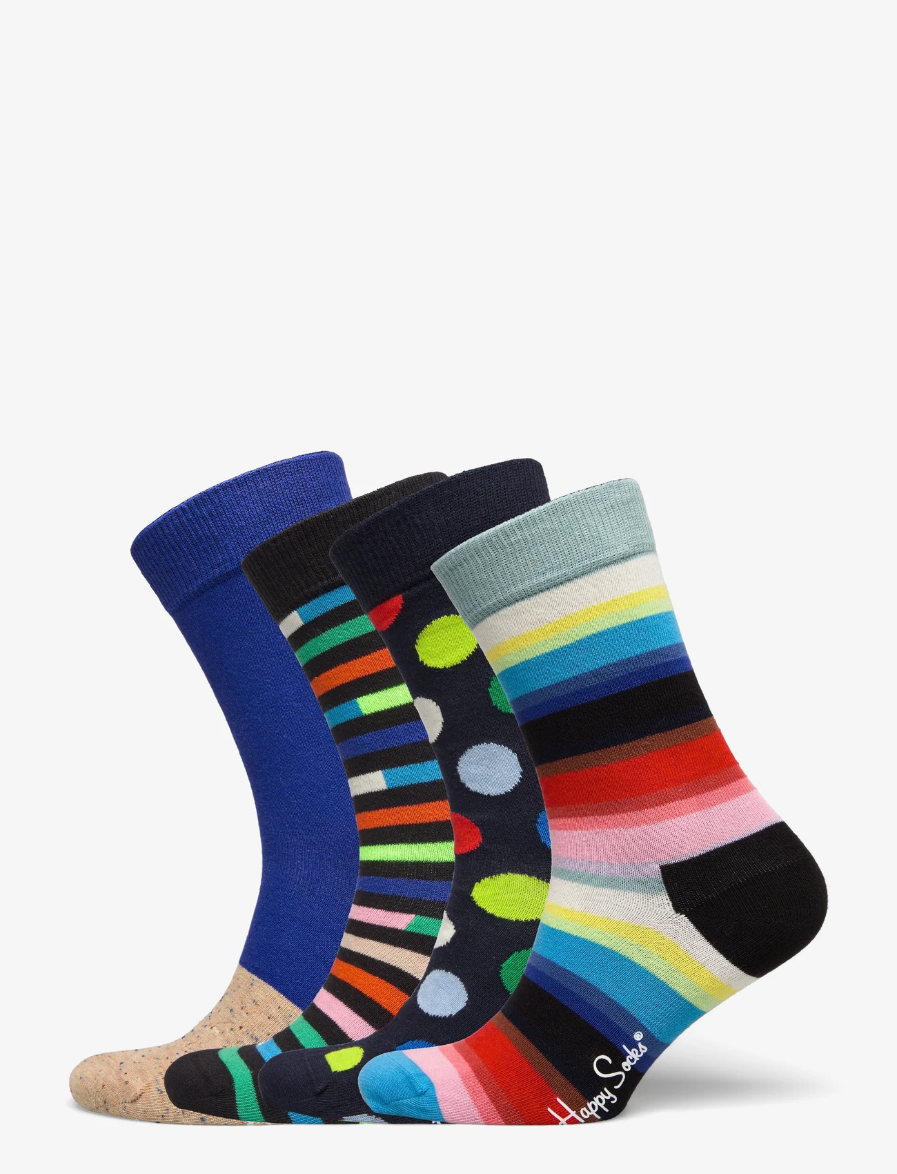 Happy Socks - 4-Pack New Classic Socks Gift Set - mažiausios kainos - black - 0