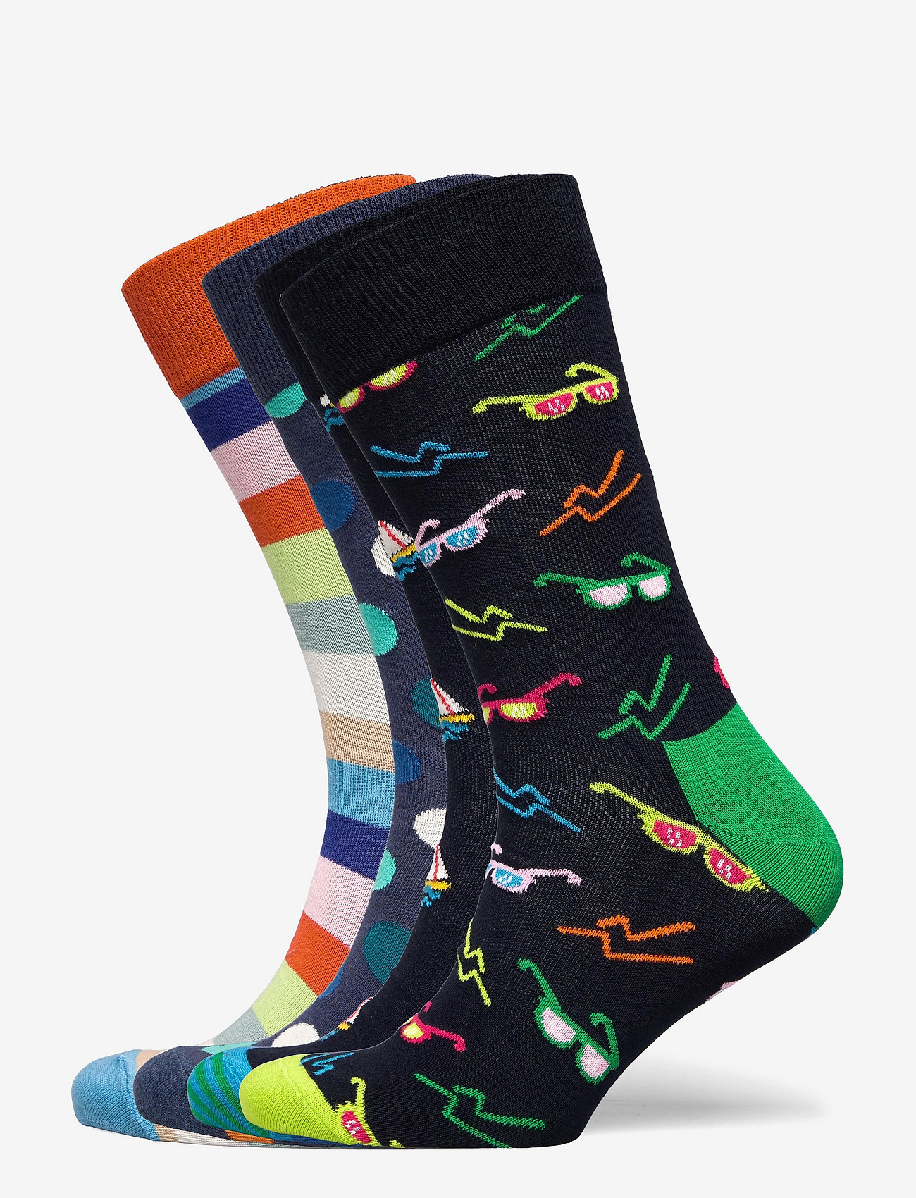 Happy Socks - 4-Pack Navy Socks Gift Set - vanlige sokker - dark blue/navy - 0