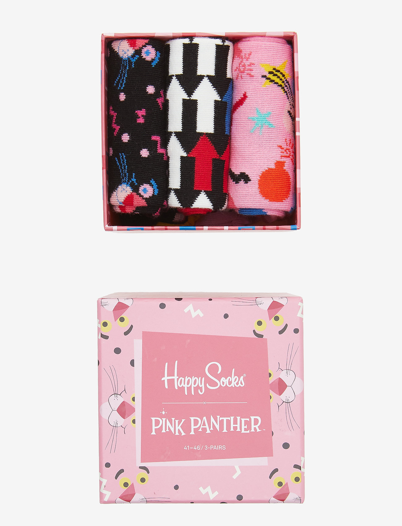 Happy Socks - 3-Pack Pink PantherSock Box - black - 1