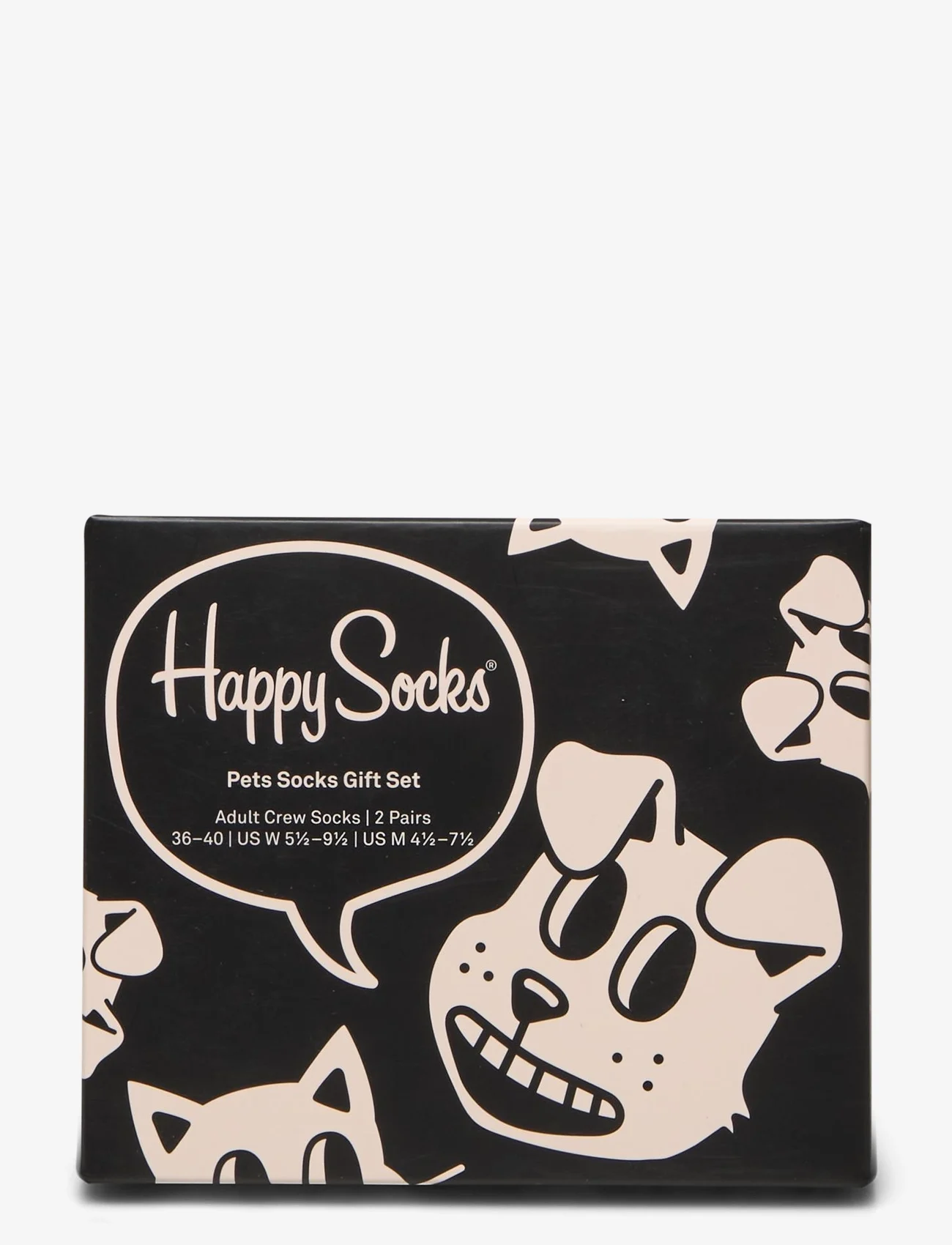 Happy Socks - 2-Pack Pets Socks Gift Set - lowest prices - black - 1