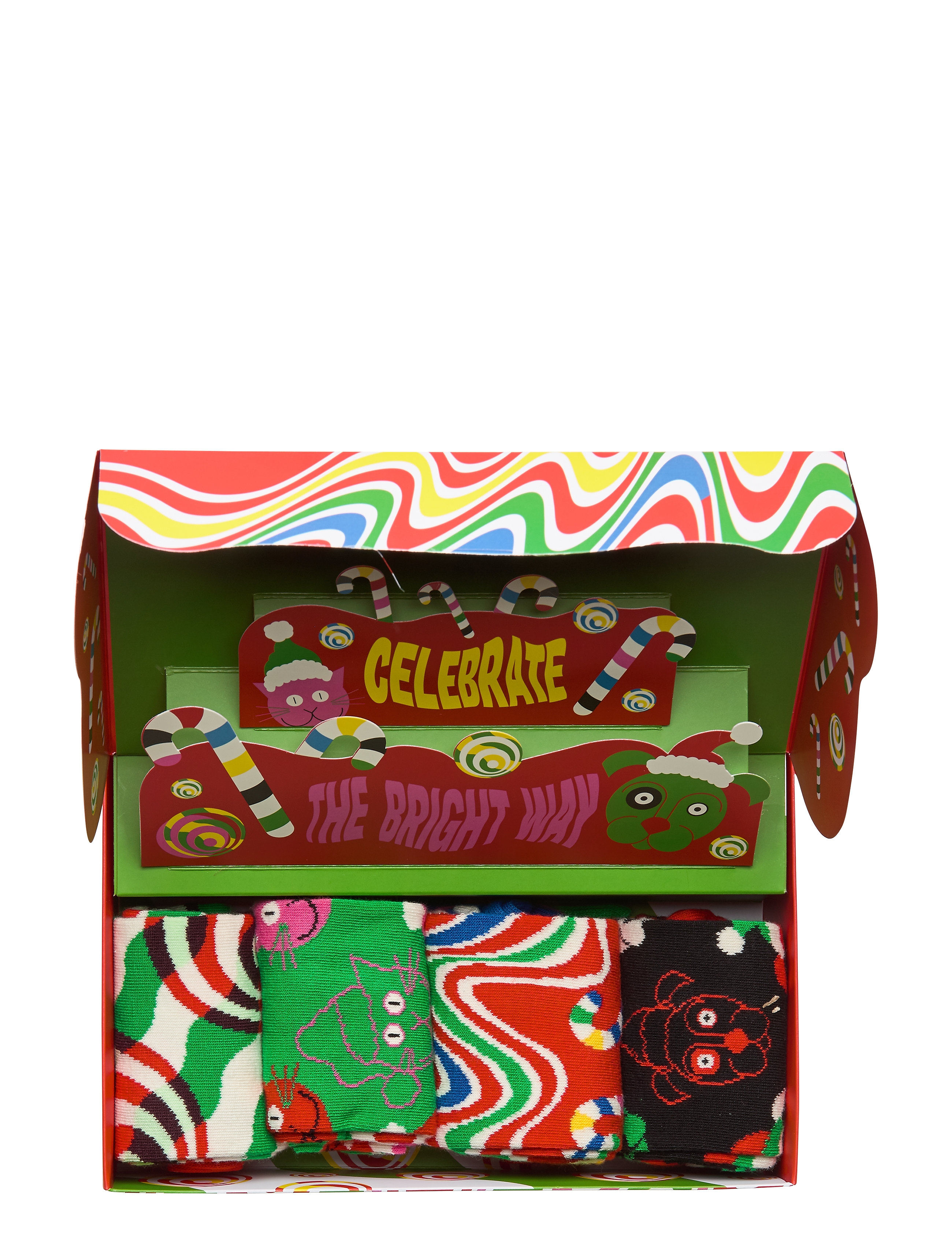 Happy Socks - 4-Pack Psychedelic Candy Cane Socks Gift Set - multi - 2