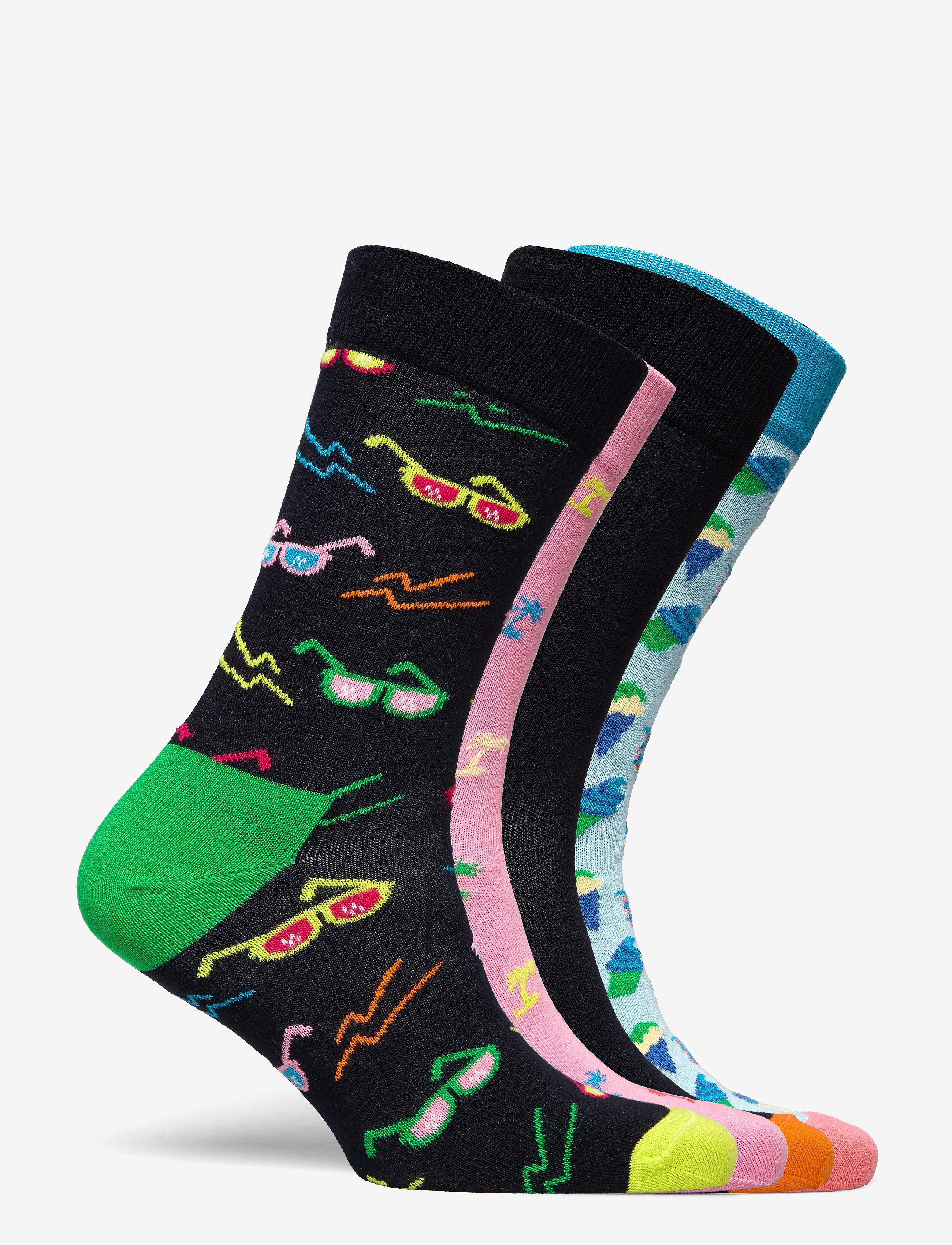 Happy Socks - 4-Pack Tropical Day Socks Gift Set - light yellow - 1
