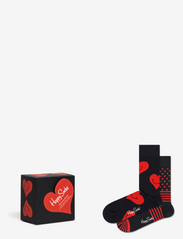 Happy Socks - 2-Pack I Heart You Socks Gift Set - najniższe ceny - black - 0