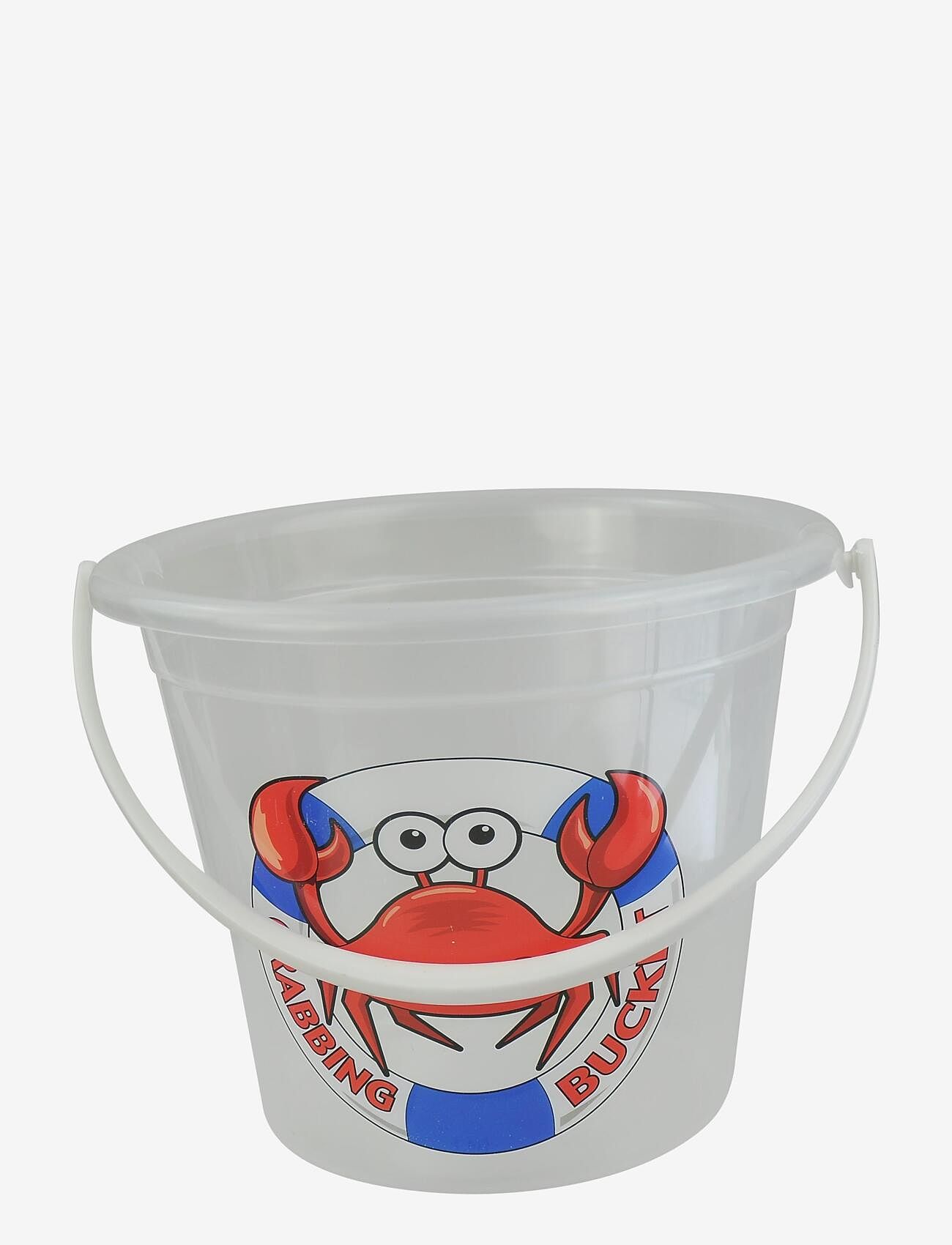 Happy Summer Crab Bucket Xl 8,5L H: 23,5Cm, Børn, Sand Legetøj, Multi/mønstret, Str: ONE SIZE