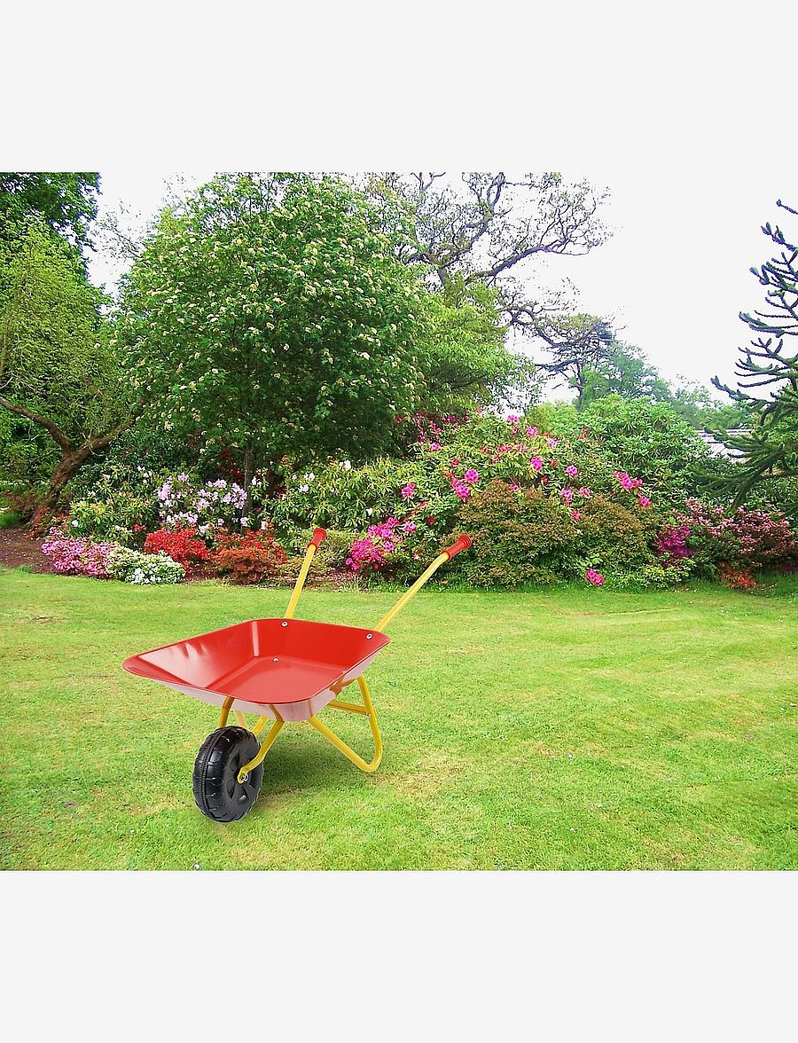 Happy Summer - HAPPY SUMMER Wheel Barrow Red - trädgårdsredskap - red - 5