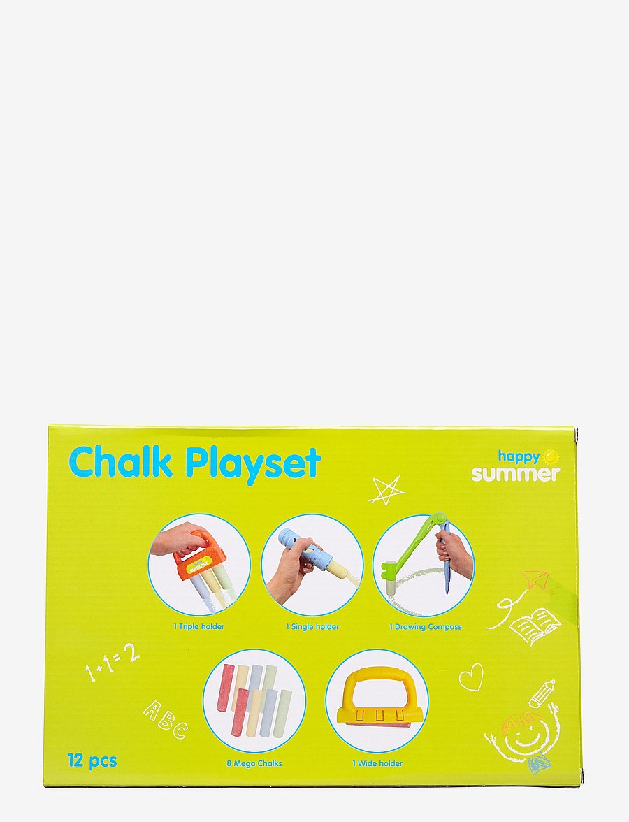 Happy Summer - HAPPY SUMMER Chalk Playset 12 pcs - kreasæt - multi coloured - 1