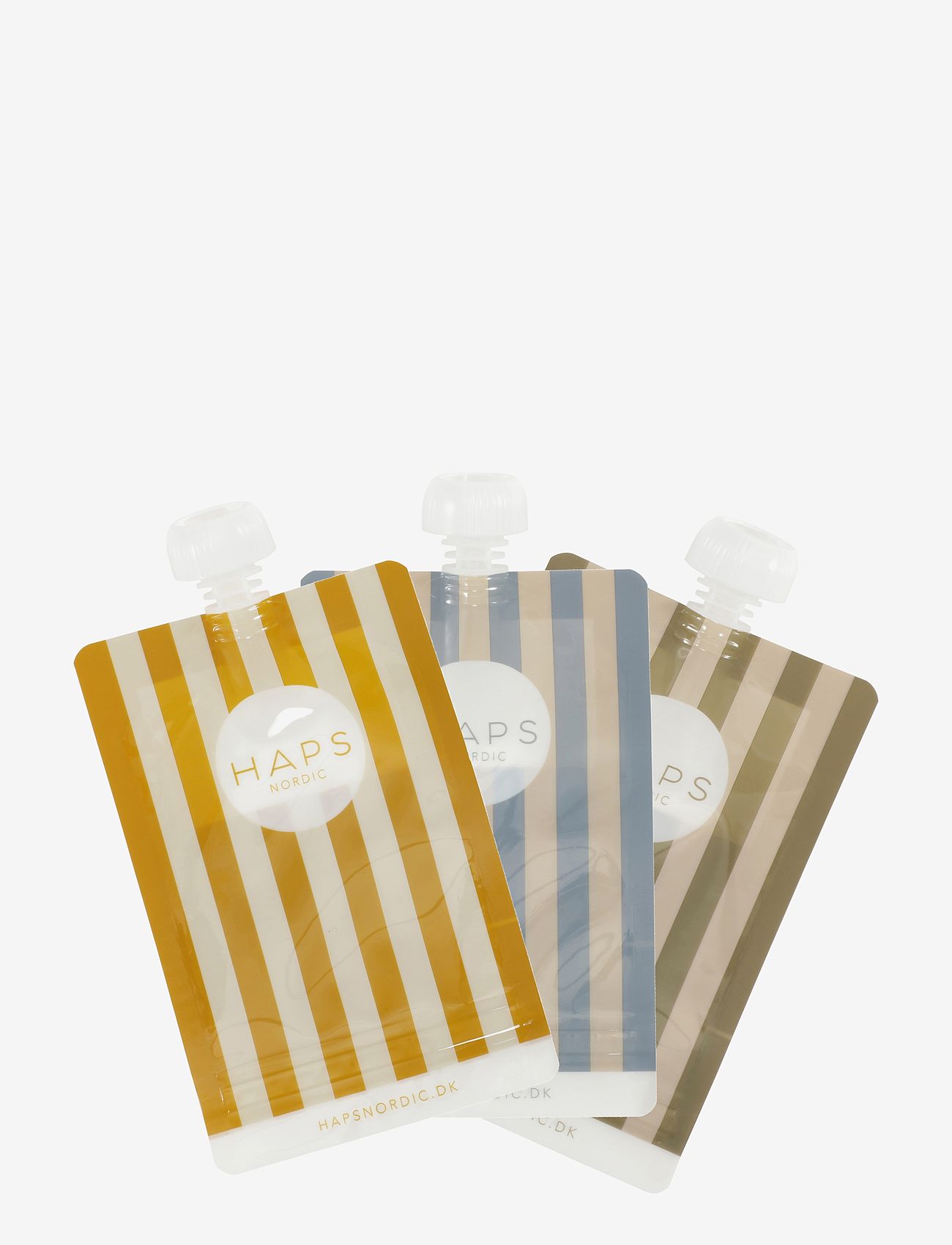 Haps Nordic - Smoothie Bags 3-pack - matpåsar - marine stripe cold - 1