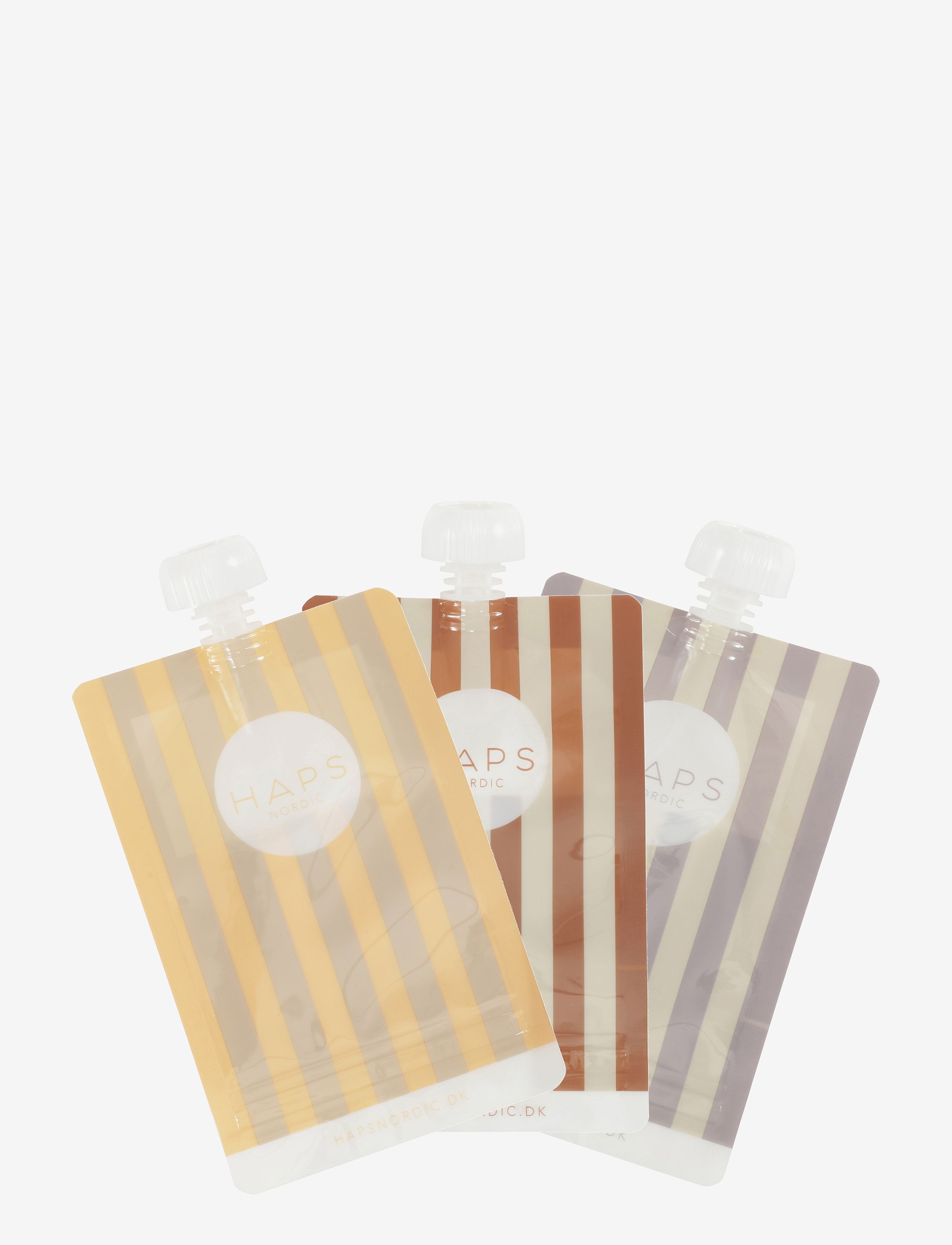 Haps Nordic Smoothie Bags 3-Pack, 190 ml, Baby Feeding, Mehrfarbig/gemustert - Food Pouches, Kinder