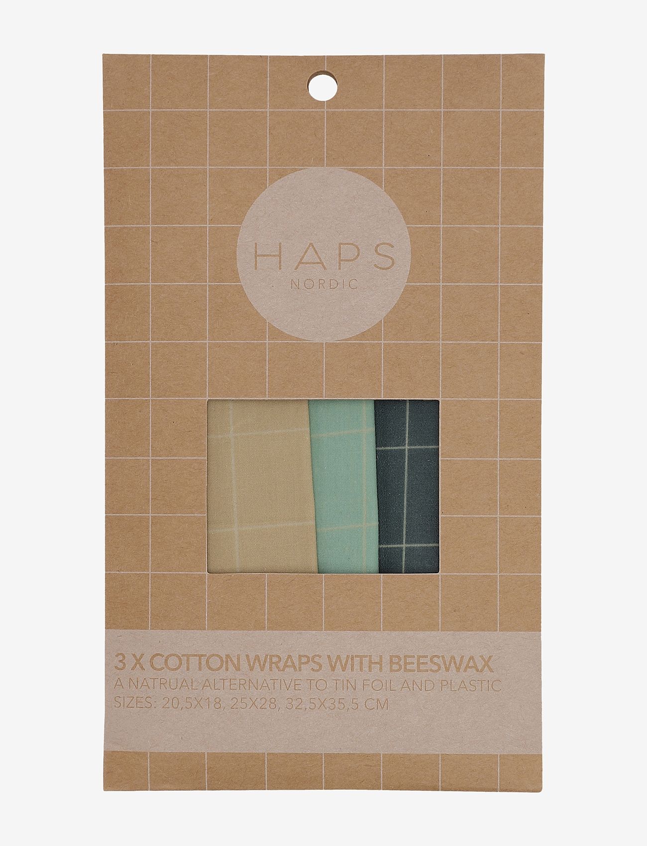 Haps Nordic - Cotton wrap with beeswax - cold check - 1