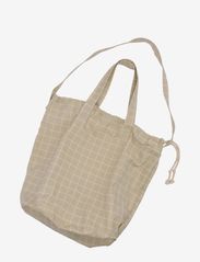 Shopping bag - OYSTER GREY CHECK