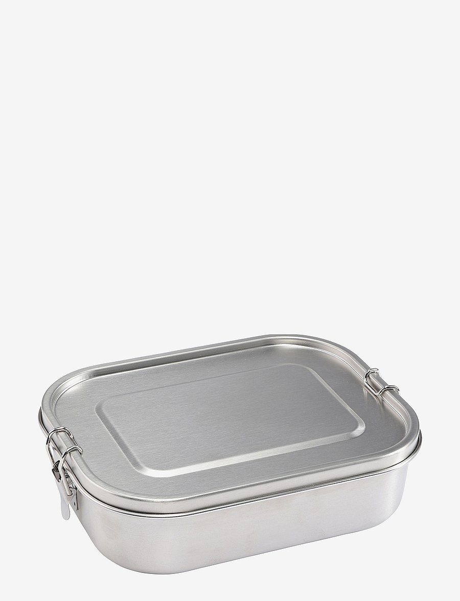 Haps Nordic - Lunch box large w. divider steel - lõunasöögikarbid ja toidumahutid - steel - 0