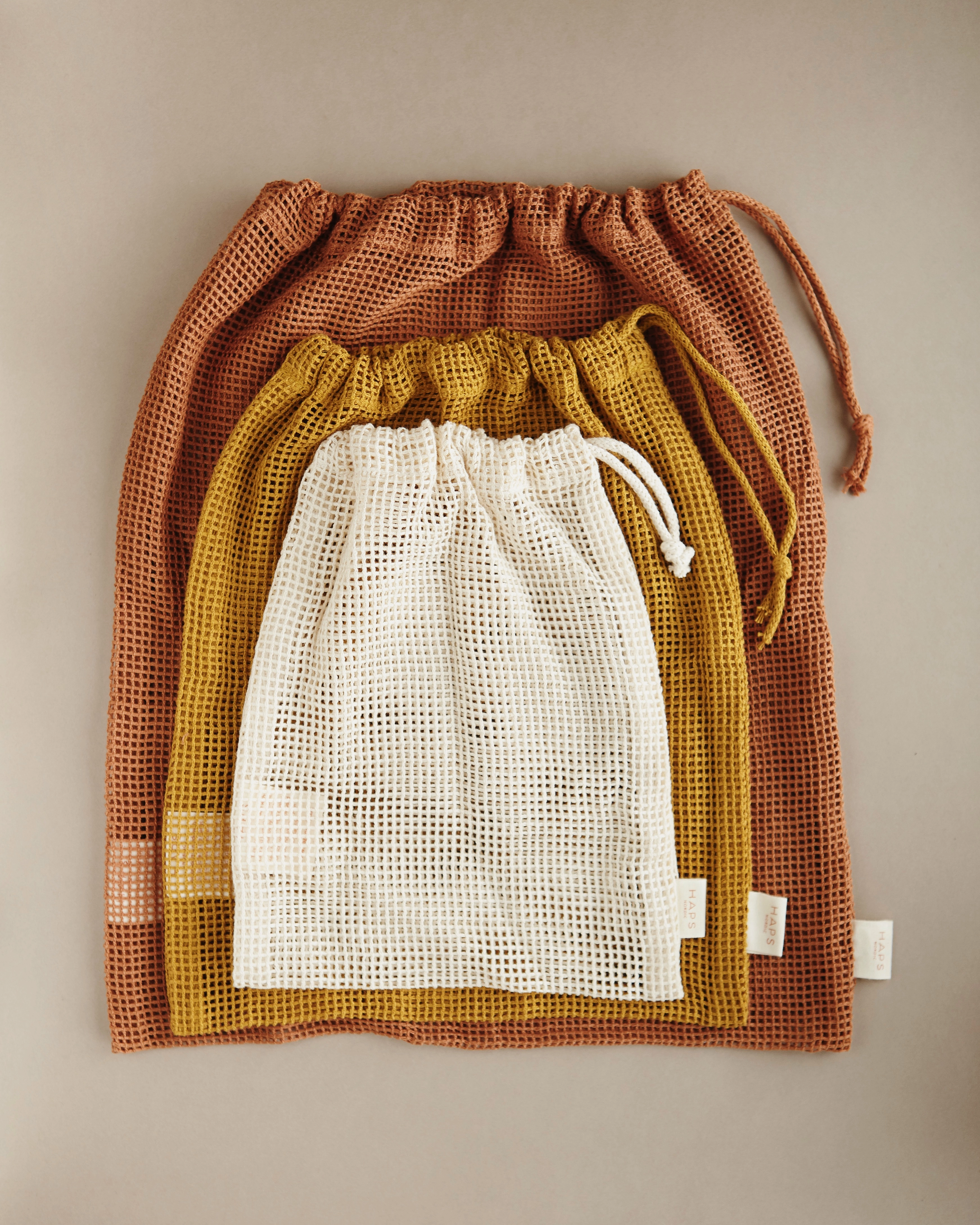 Haps Nordic - Mesh bags 3-pack - autumn mix - 3
