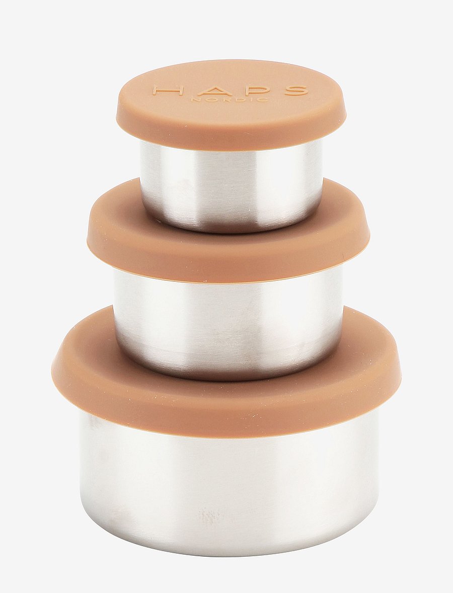 Haps Nordic - Steel trio - vorratsgläser - terracotta - 0