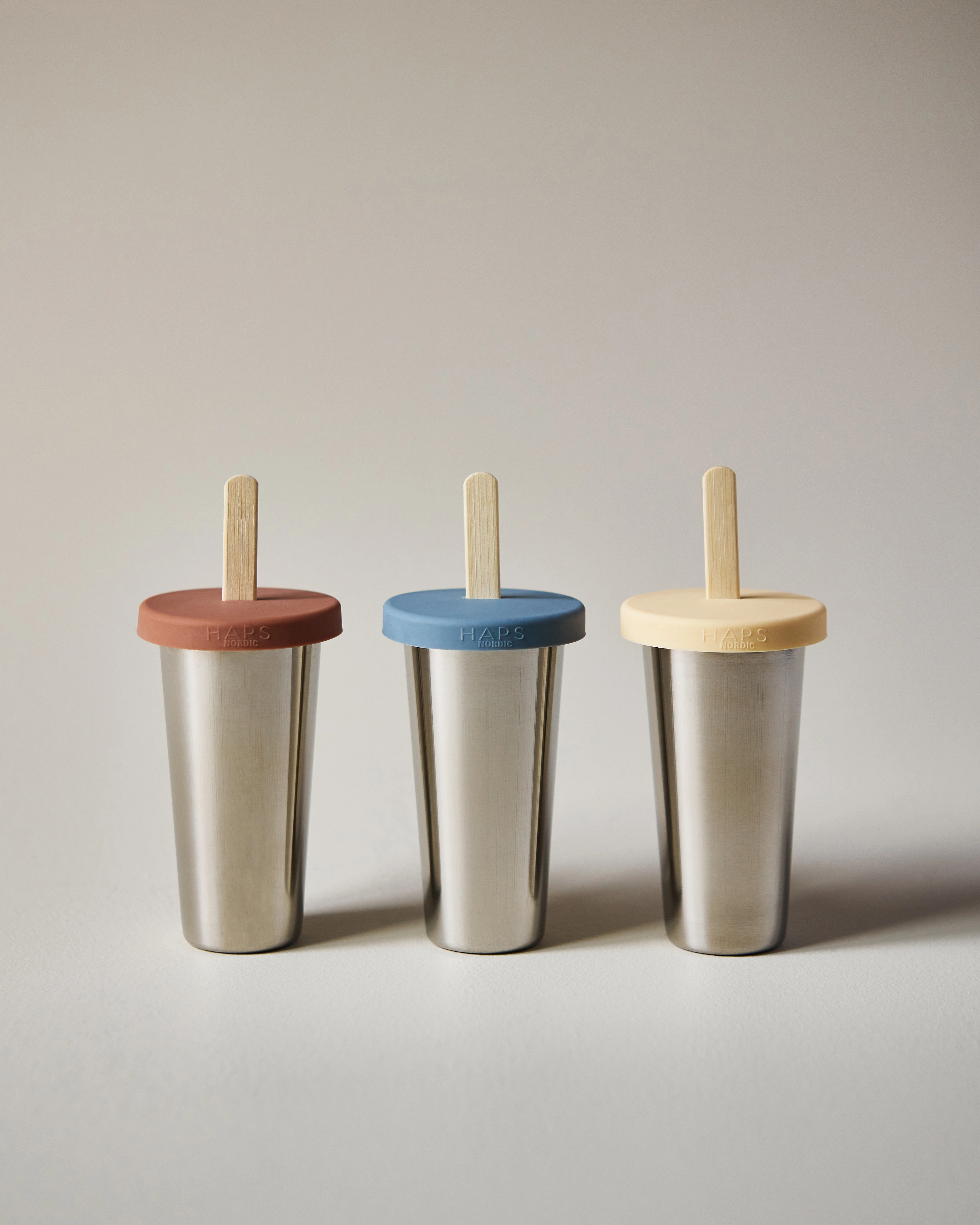 Haps Nordic Ice Lolly Makers 4-Pack, 100 ml, Silver, Køkkenopbevaring > Snack- Og Madtilbehør, Unisex
