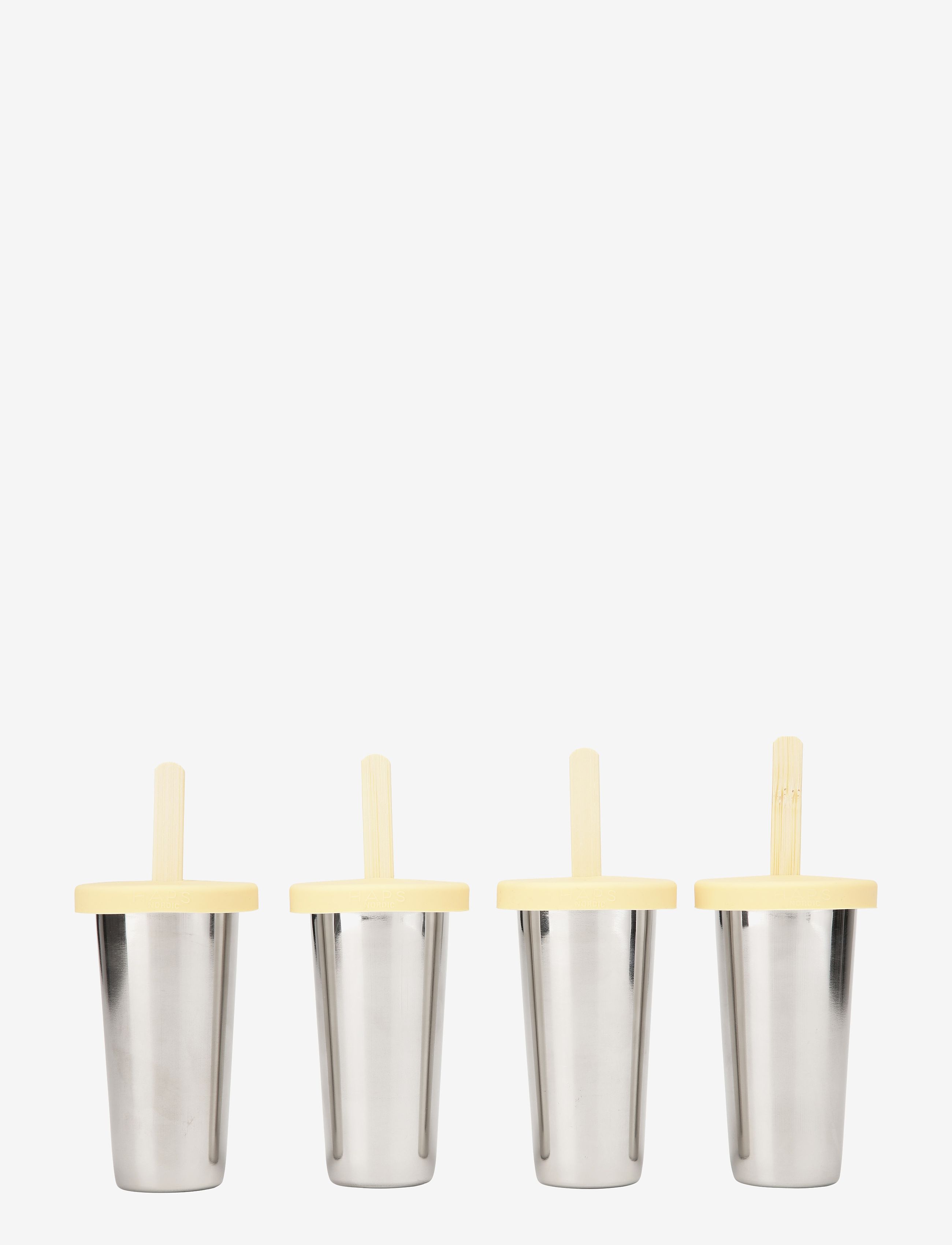 Haps Nordic Ice Lolly Makers 4-Pack, 100 ml, Silver, Køkkenopbevaring > Snack- Og Madtilbehør, Unisex