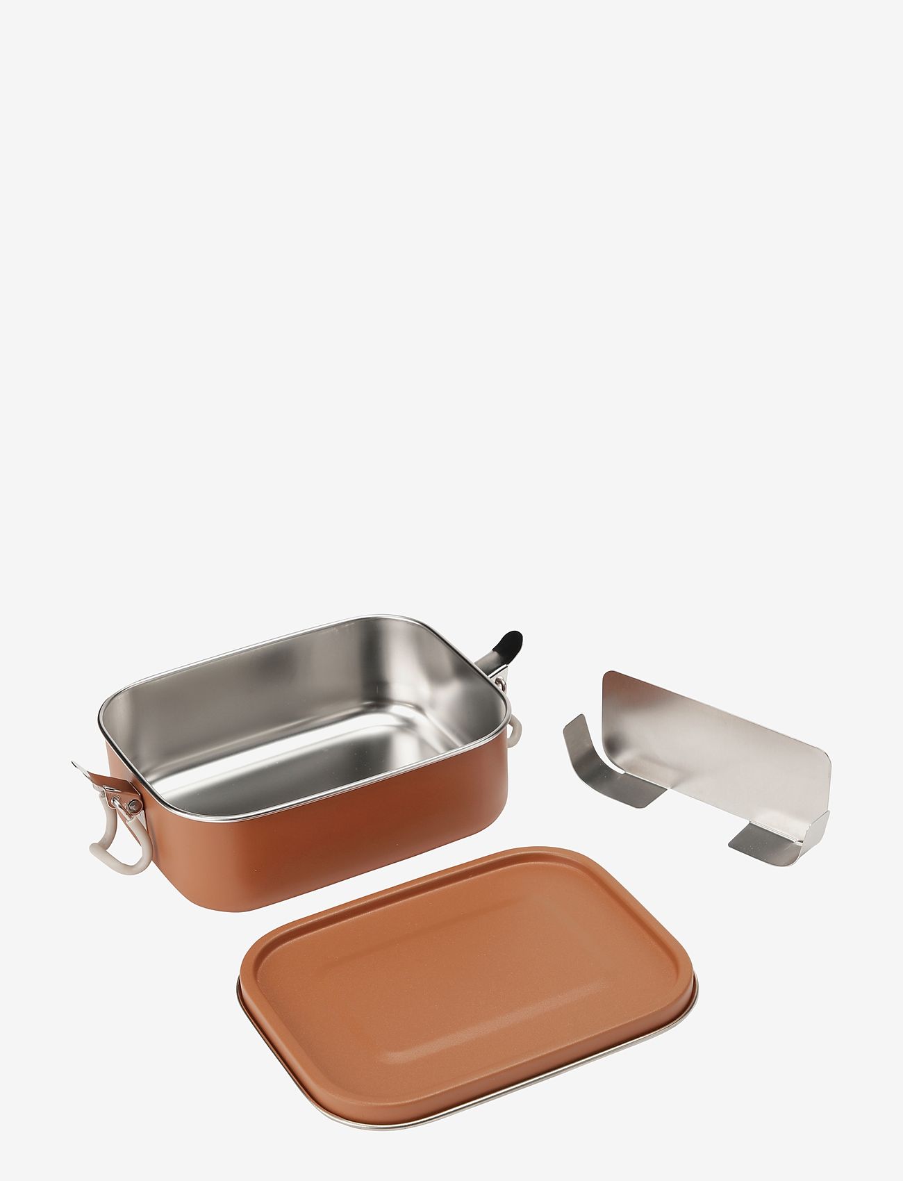 Haps Nordic - Lunch box w. removable divider - zemākās cenas - terracotta - 1