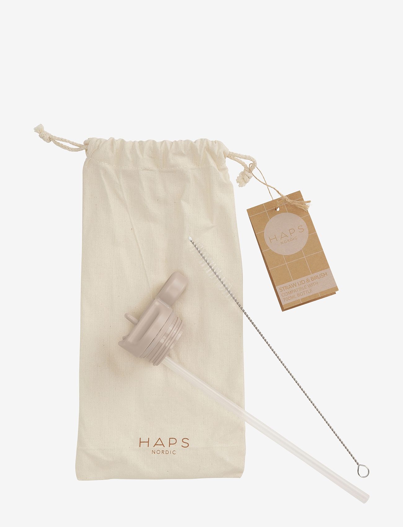 Haps Nordic - STRAW LID 700 ML. - oyster grey - 0